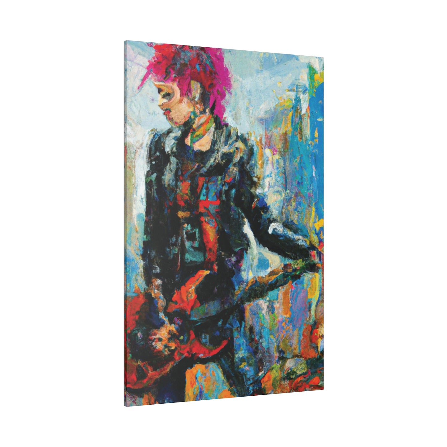 5258U - Rockstar Oil Painting Style Print | Poster | Home Decor | Wall Art | Music Art | Canvas