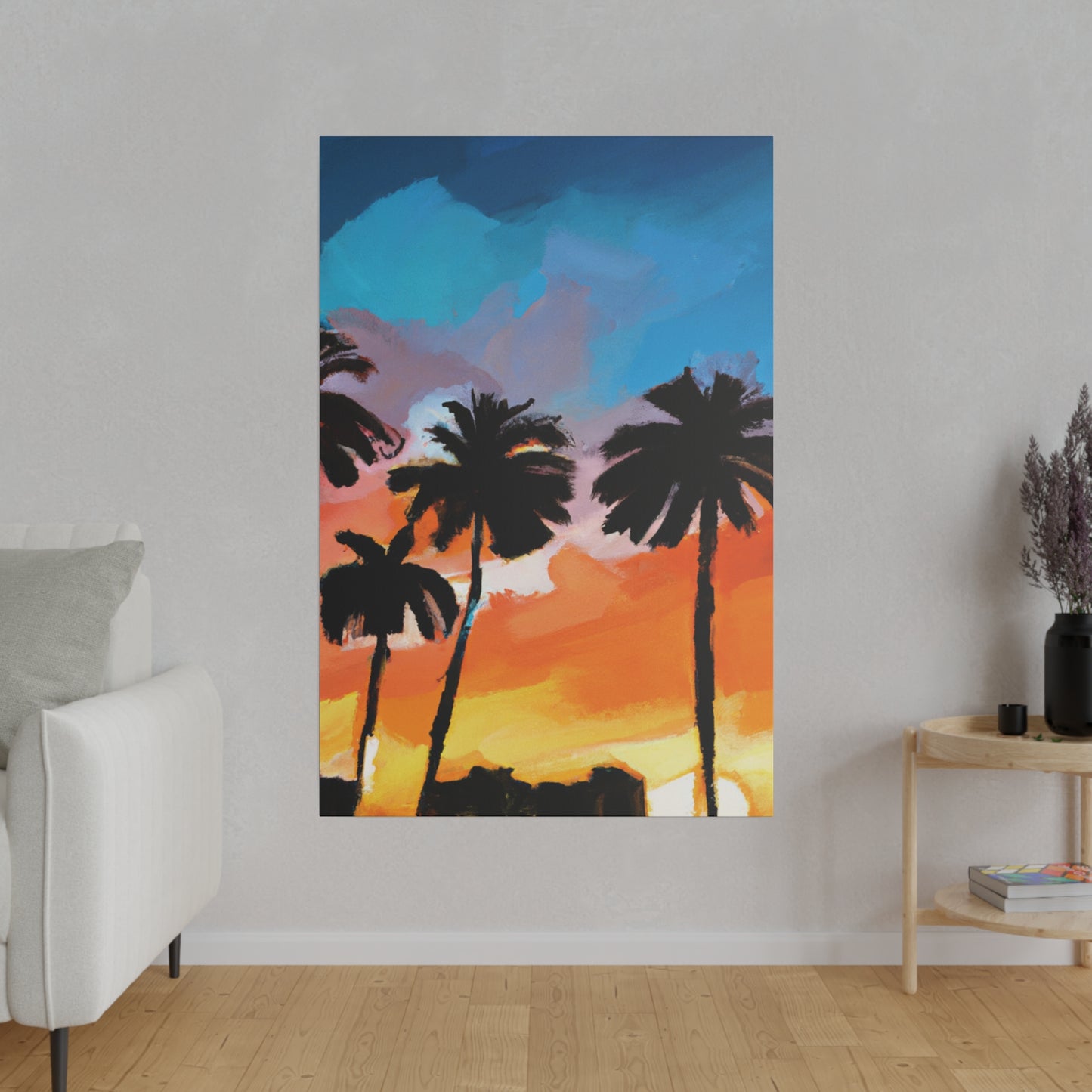 7010V - Miami Beach Sunset Painting Print | Miami | Beach | Sunset | Poster | Home Decor | Wall Art | Canvas