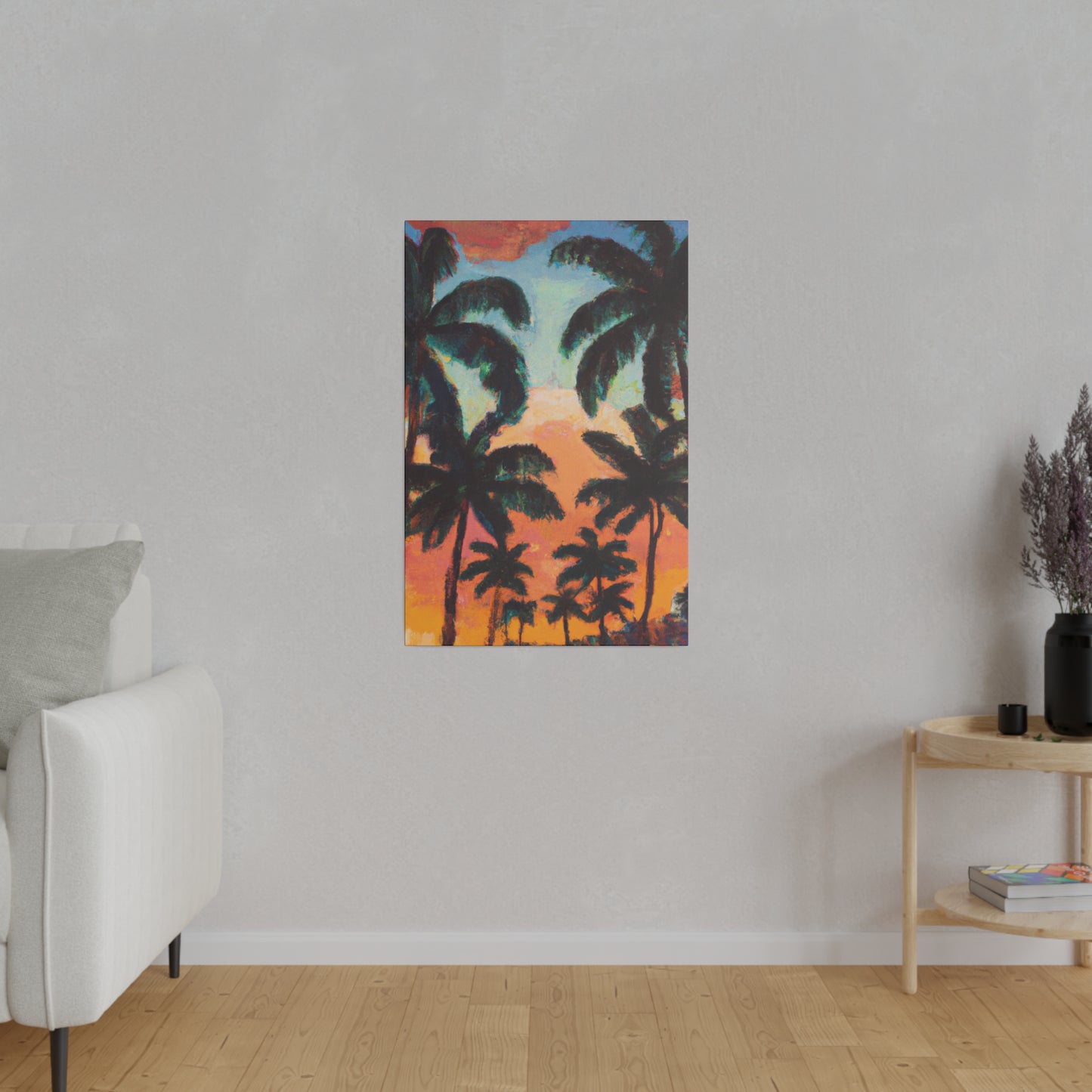 2854A - Miami Beach Sunset Painting Print | Miami | Beach | Sunset | Poster | Home Decor | Wall Art | Canvas