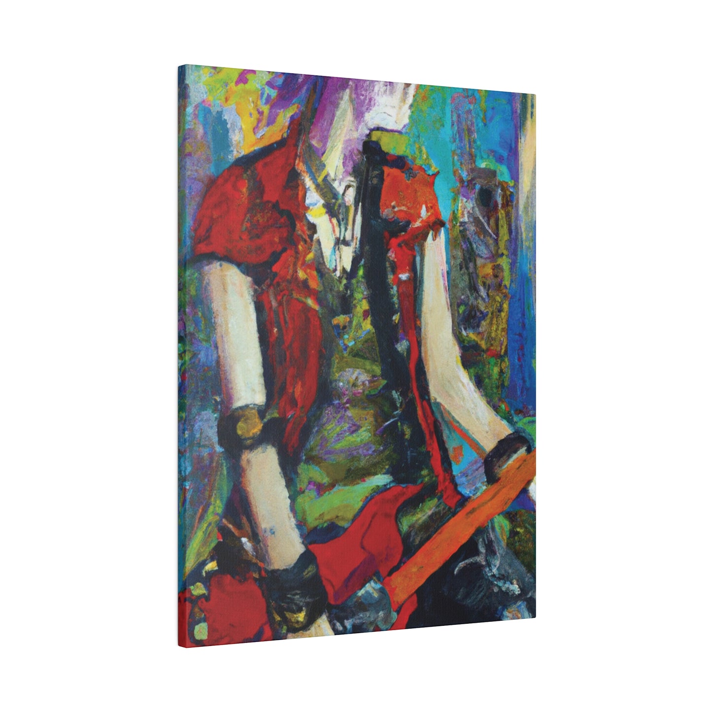 2205O - Rockstar Oil Painting Style Print | Poster | Home Decor | Wall Art | Music Art | Canvas