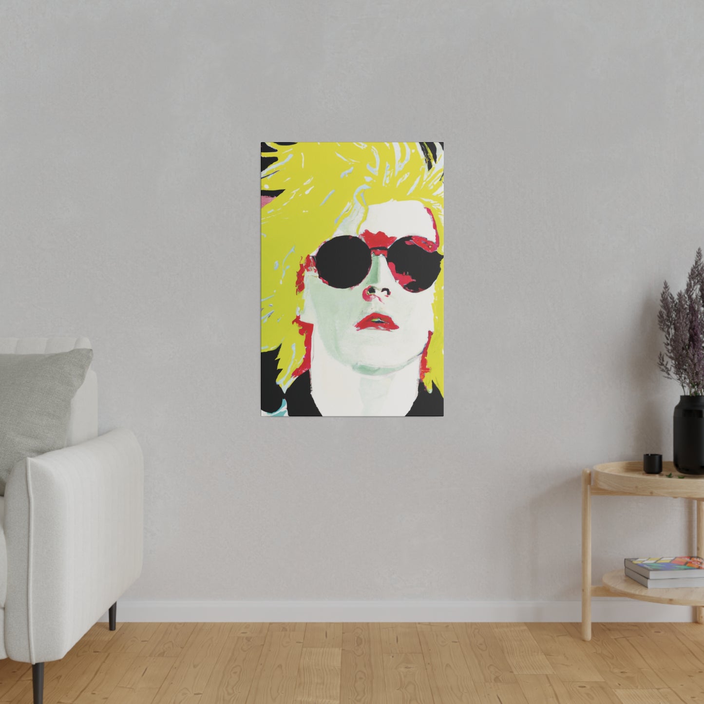 6289X - Rockstar Painting Print | Face | Abstract | Poster | Home Decor | Wall Art | Music Art | Canvas