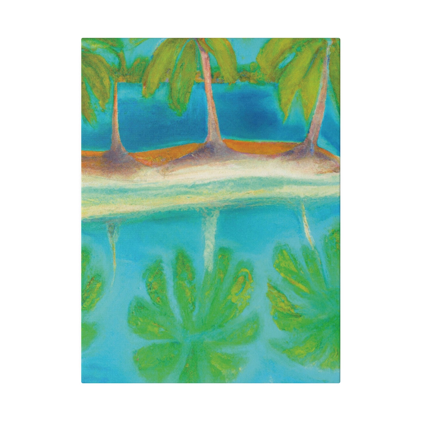 3294K - Bahamas Ocean Painting Print | Bahamas | Ocean | Beach | Poster | Home Decor | Wall Art | Canvas