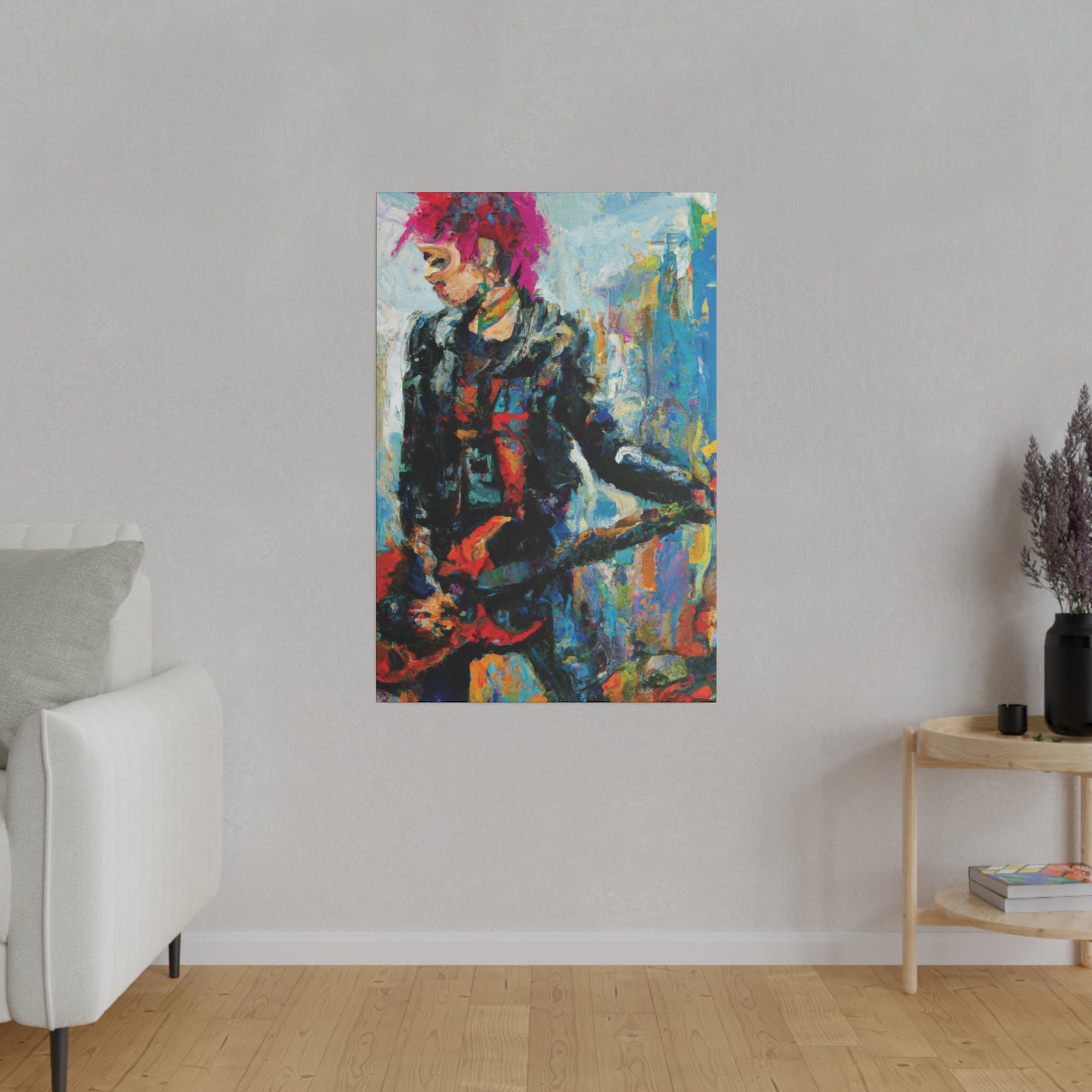 5258U - Rockstar Oil Painting Style Print | Poster | Home Decor | Wall Art | Music Art | Canvas