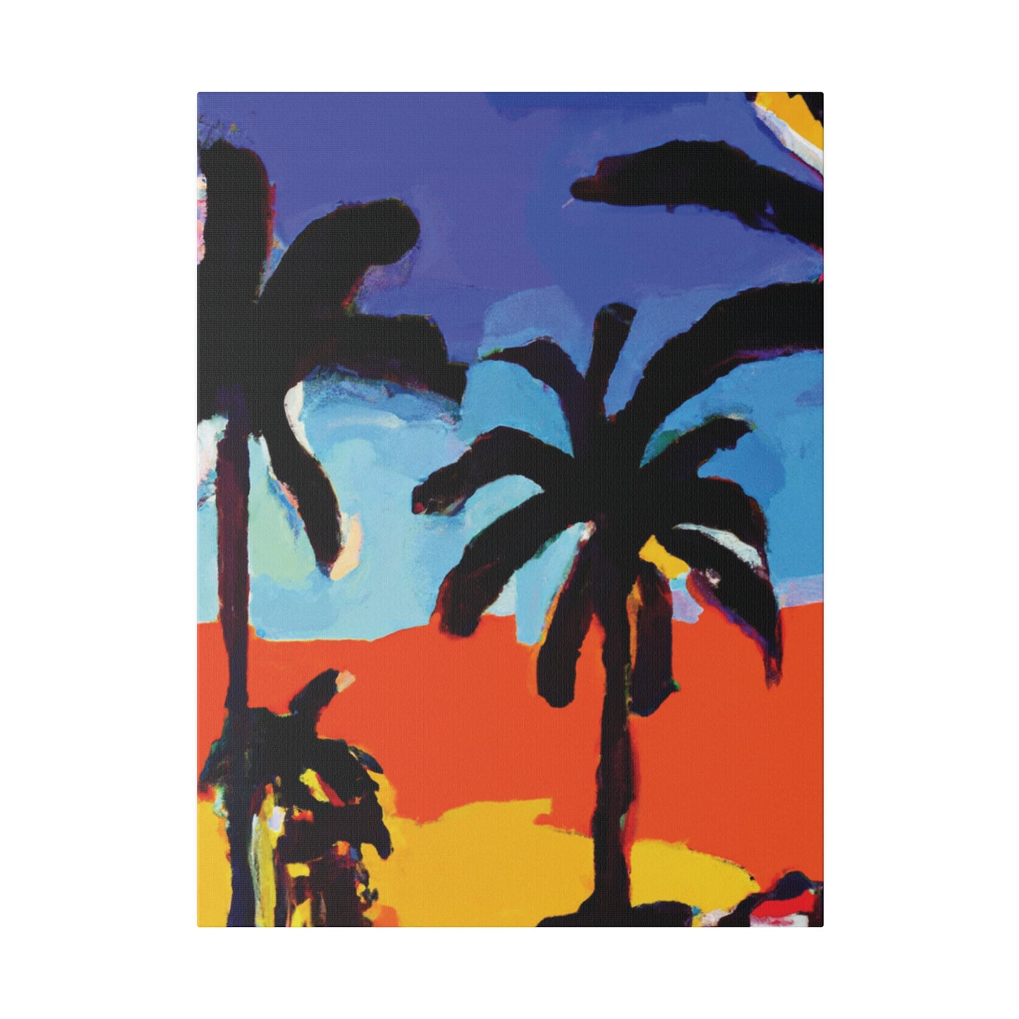 8634T - Miami Beach Sunset Painting Print | Miami | Beach | Sunset | Poster | Home Decor | Wall Art | Canvas