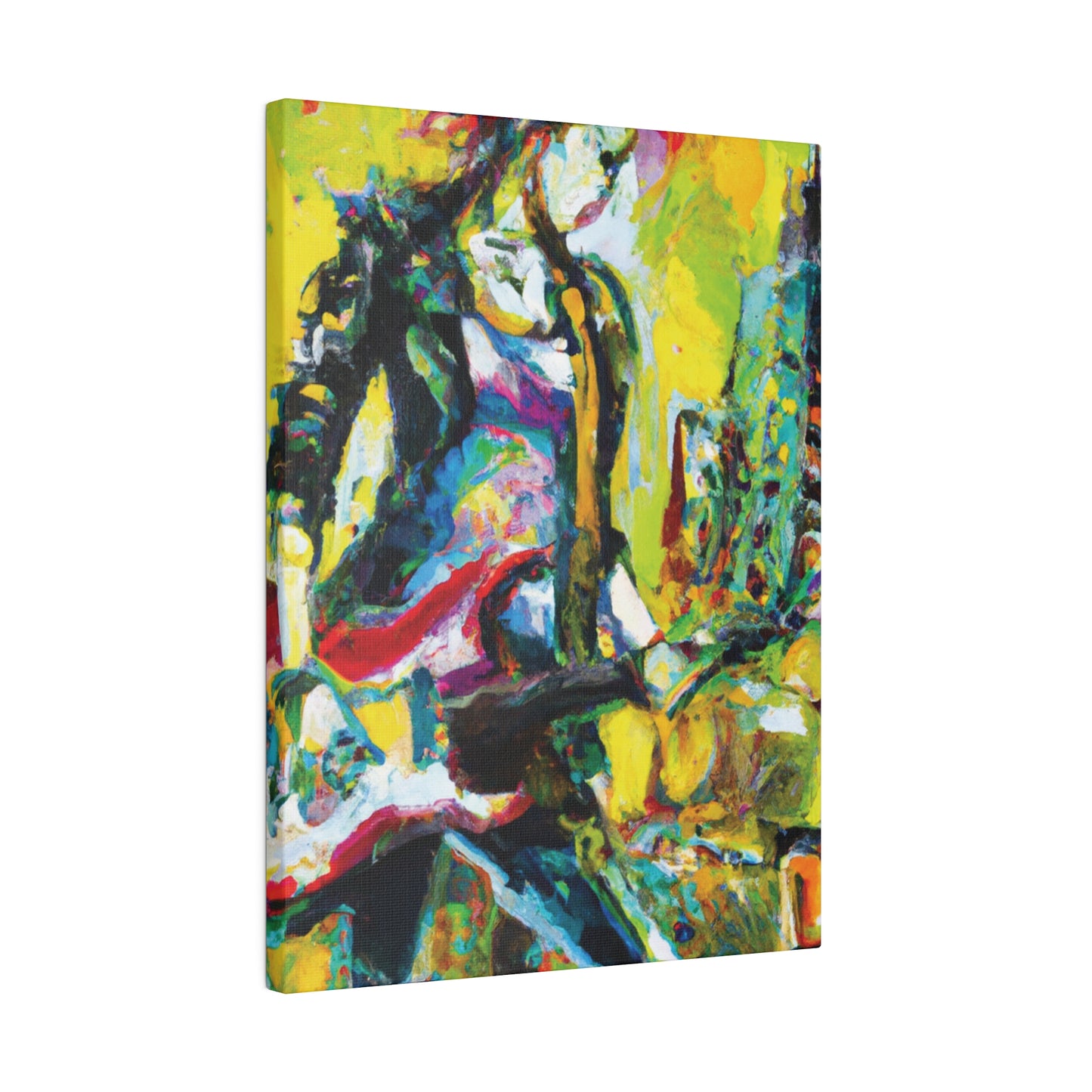 3274Y - Rockstar Oil Painting Style Print | Poster | Home Decor | Wall Art | Music Art | Canvas