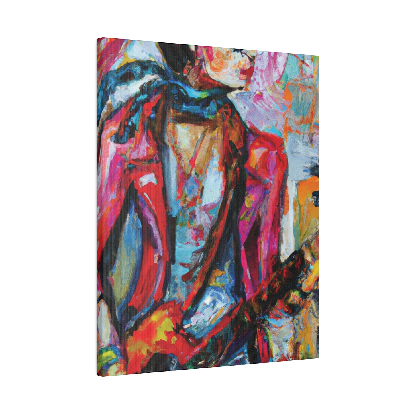 5694F - Rockstar Oil Painting Style Print | Poster | Home Decor | Wall Art | Music Art | Canvas