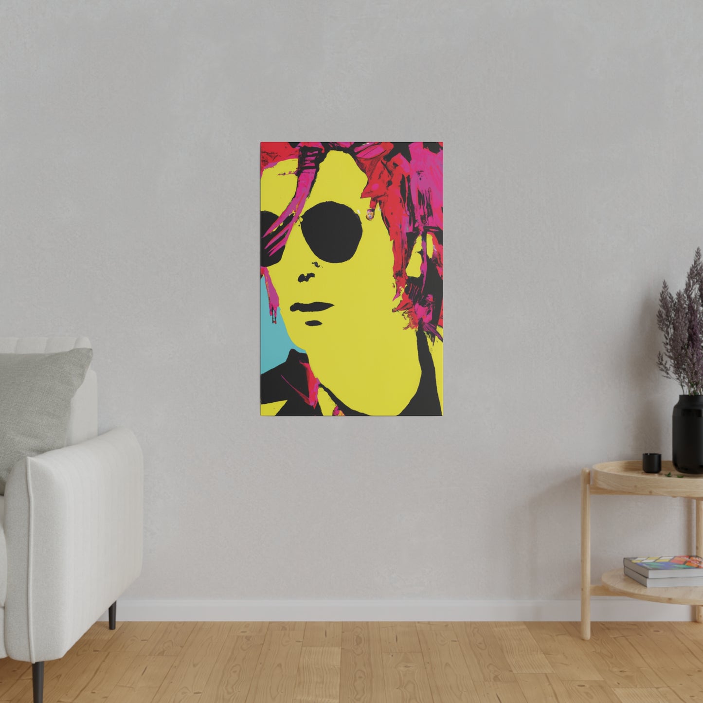 4543A - Rockstar Painting Print | Face | Abstract | Poster | Home Decor | Wall Art | Music Art | Canvas