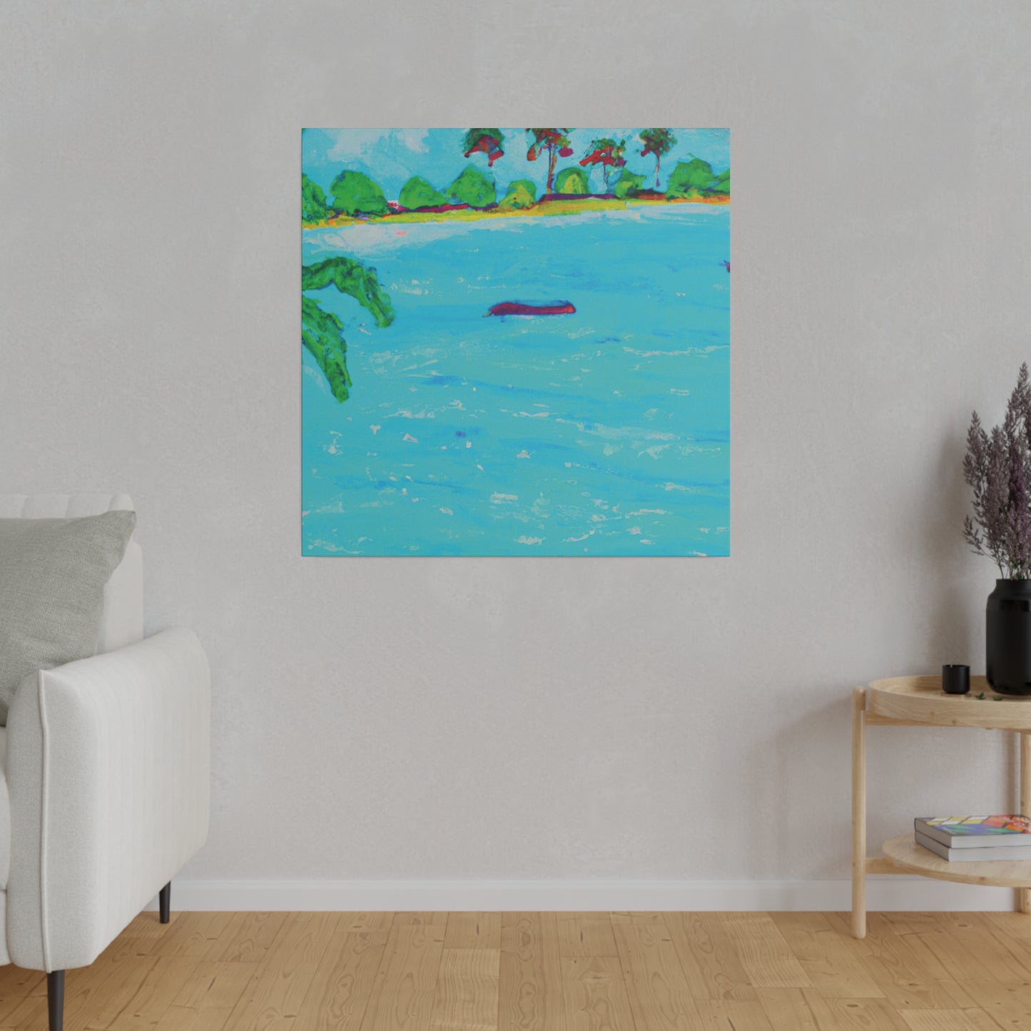 7481H - Bahamas Ocean Painting Print | Bahamas | Ocean | Beach | Poster | Home Decor | Wall Art | Canvas