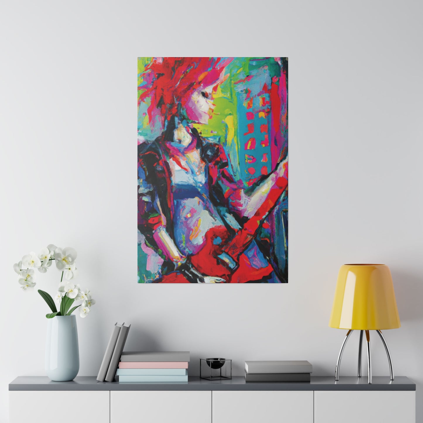 2177U - Rockstar Oil Painting Style Print | Poster | Home Decor | Wall Art | Music Art | Canvas