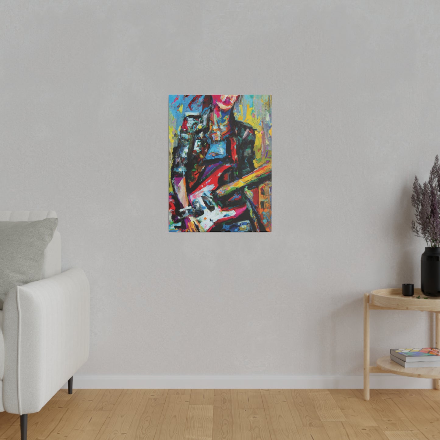 9010O - Rockstar Oil Painting Style Print | Poster | Home Decor | Wall Art | Music Art | Canvas