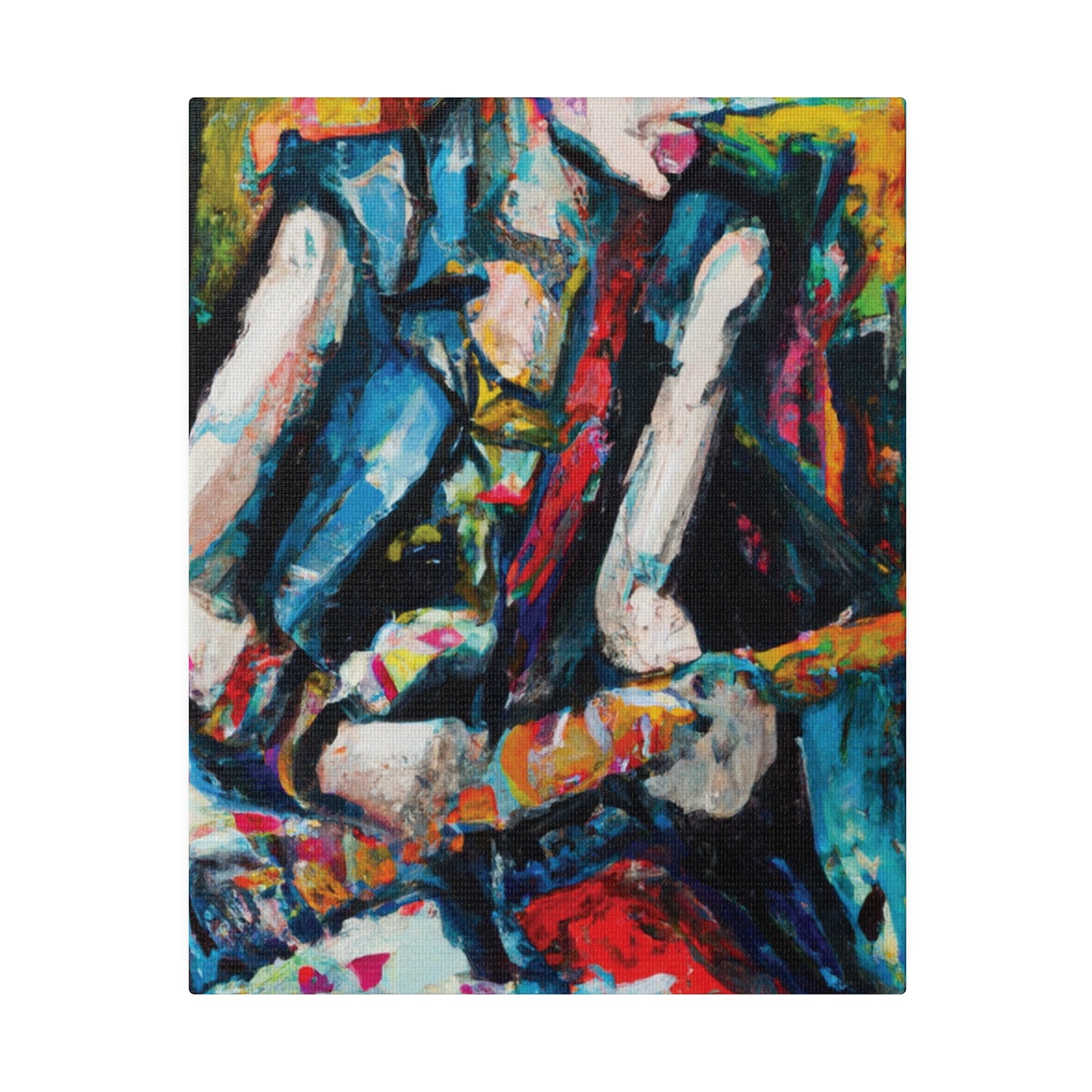 4521T - Rockstar Oil Painting Style Print | Poster | Home Decor | Wall Art | Music Art | Canvas