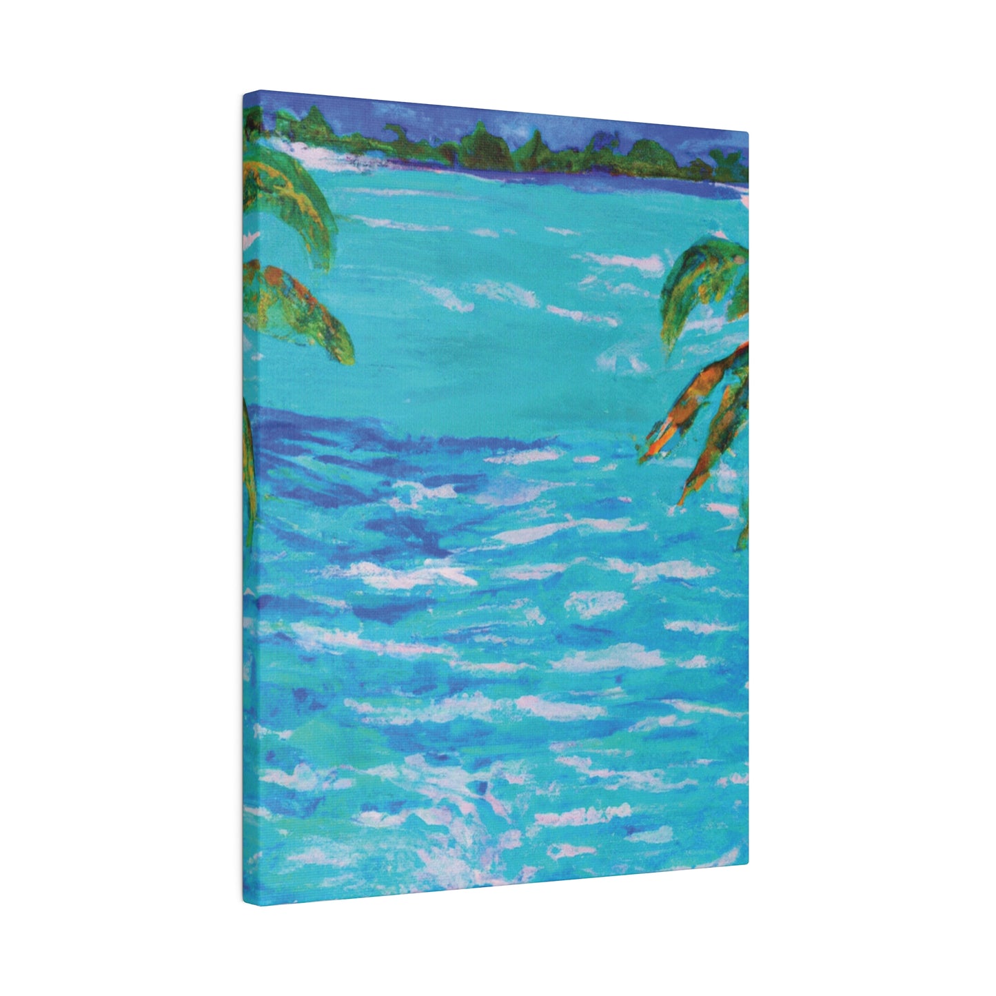 5802L - Bahamas Ocean Painting Print | Bahamas | Ocean | Beach | Poster | Home Decor | Wall Art | Canvas