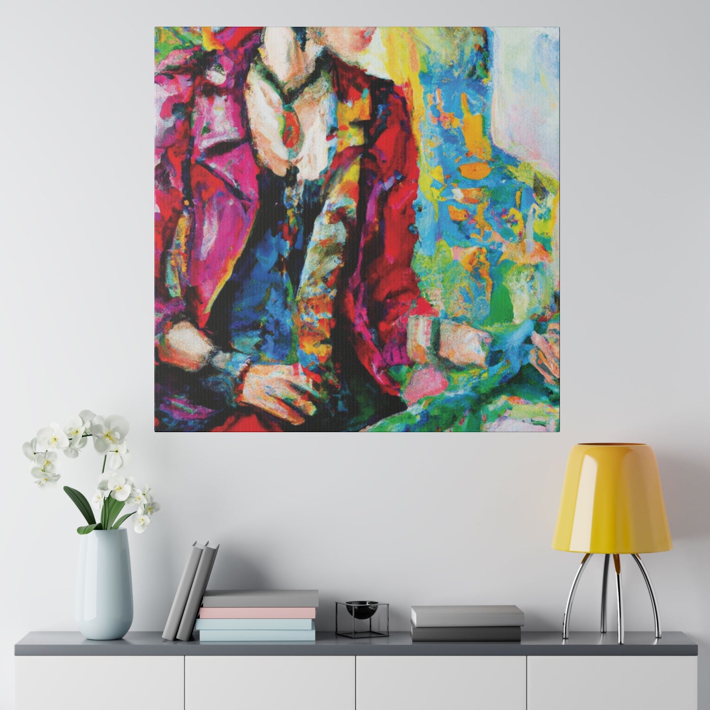 7234K - Rockstar Oil Painting Style Print | Poster | Home Decor | Wall Art | Music Art | Canvas