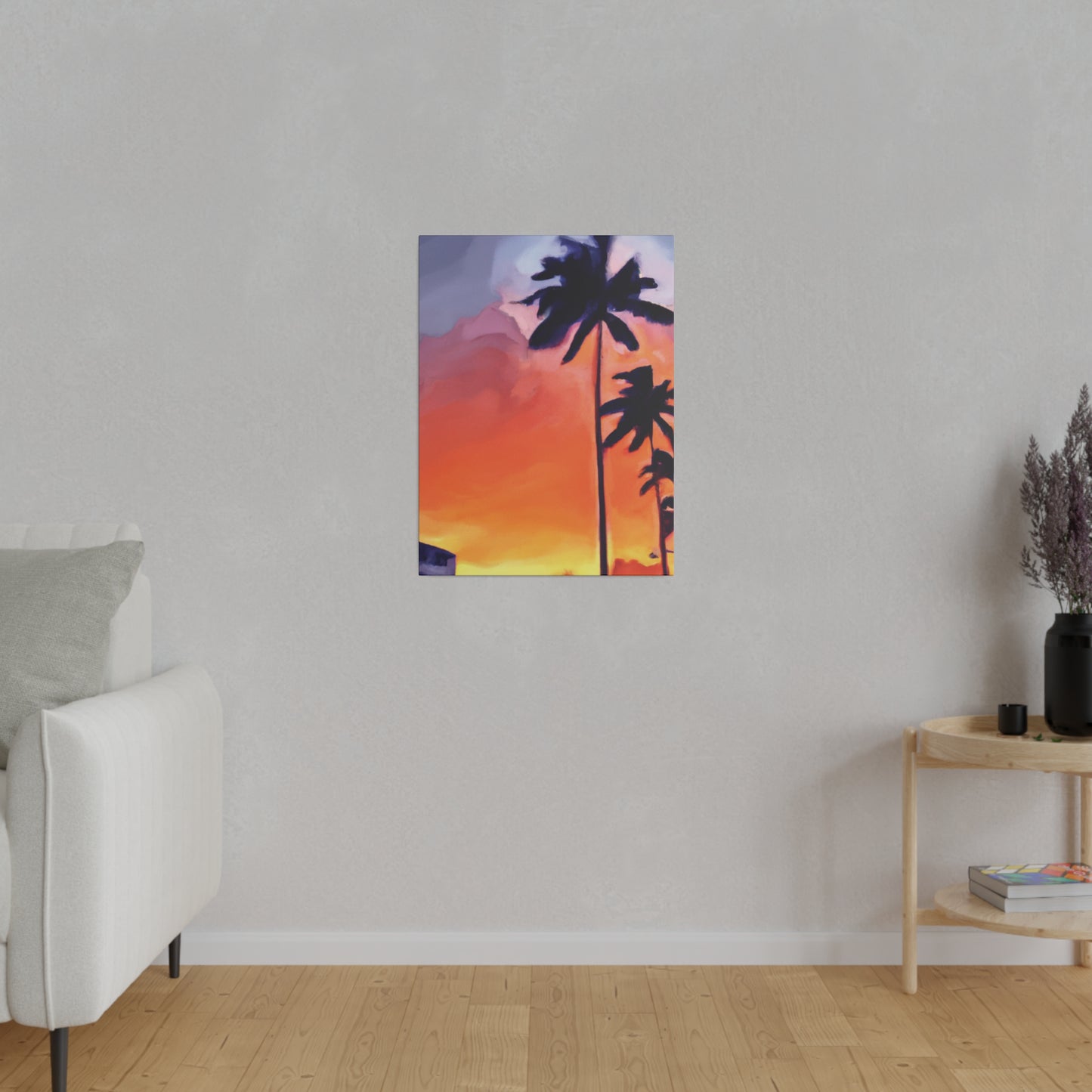 8625A - Miami Beach Sunset Painting Print | Miami | Beach | Sunset | Poster | Home Decor | Wall Art | Canvas