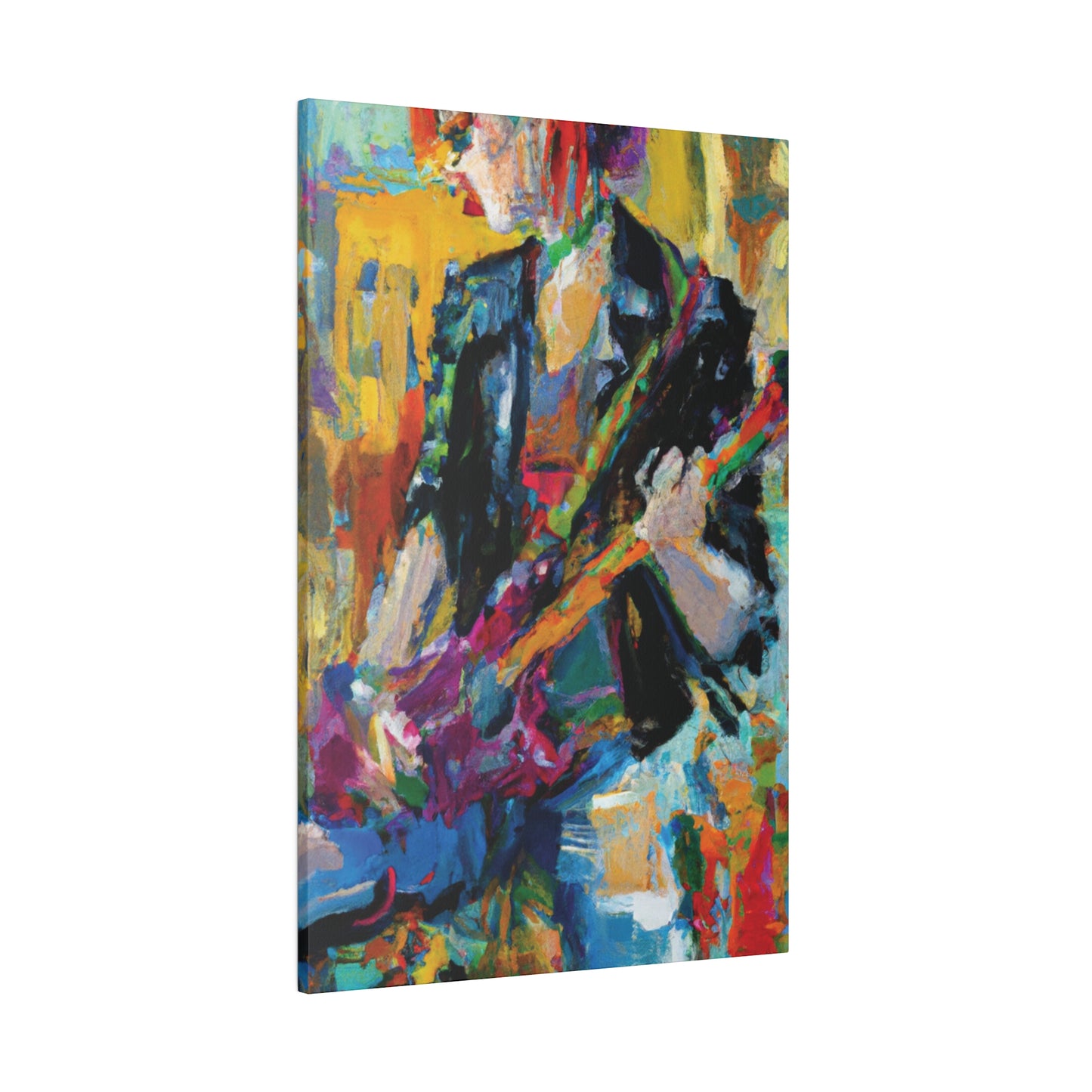 4813Q - Rockstar Oil Painting Style Print | Poster | Home Decor | Wall Art | Music Art | Canvas