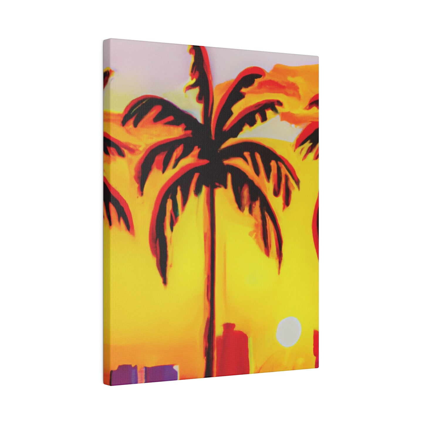 6539T - Miami Beach Sunset Painting Print | Miami | Beach | Sunset | Poster | Home Decor | Wall Art | Canvas