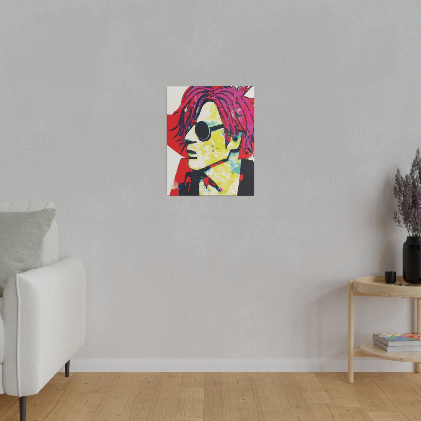 3019T - Rockstar Painting Print | Face | Abstract | Poster | Home Decor | Wall Art | Music Art | Canvas