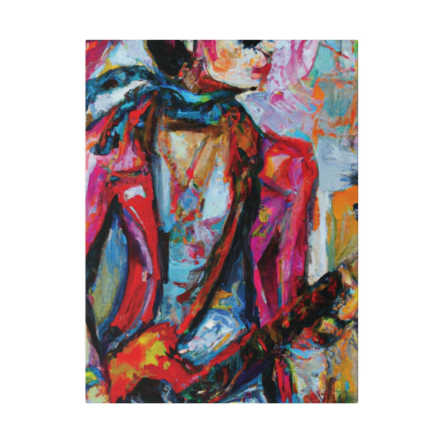 5694F - Rockstar Oil Painting Style Print | Poster | Home Decor | Wall Art | Music Art | Canvas