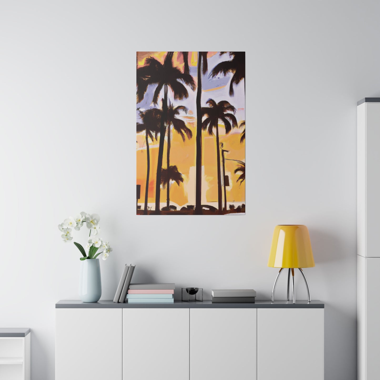 8392O - Miami Beach Sunset Painting Print | Miami | Beach | Sunset | Poster | Home Decor | Wall Art | Canvas