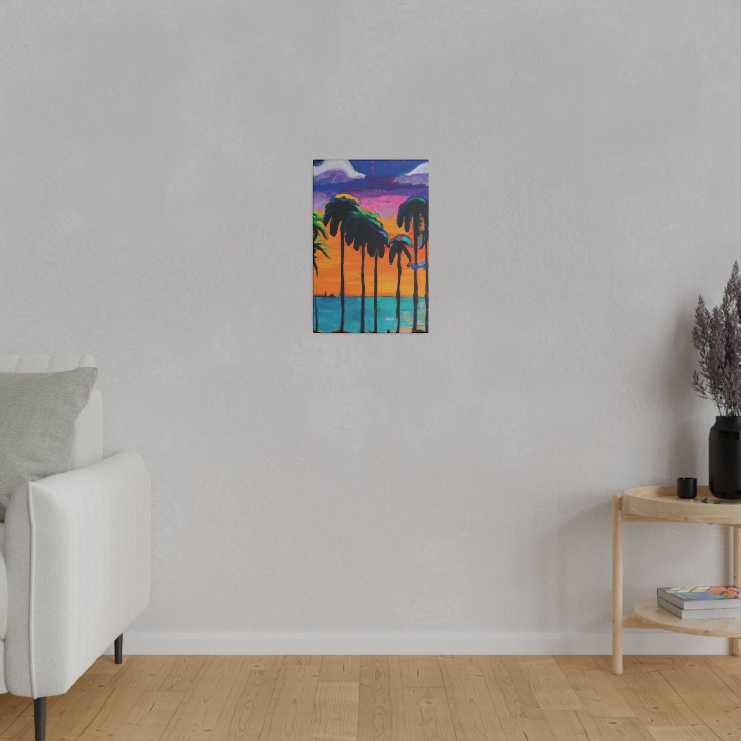 9331M - Miami Beach Sunset Painting Print | Miami | Beach | Sunset | Poster | Home Decor | Wall Art | Canvas