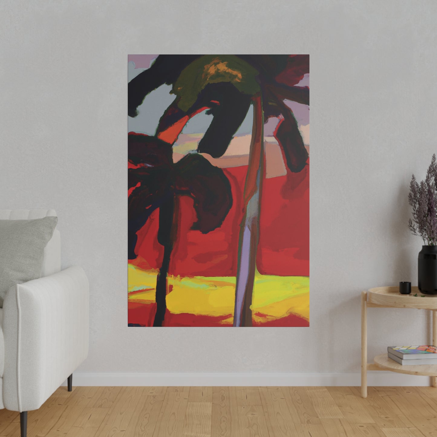 7849V - Miami Beach Sunset Painting Print | Miami | Beach | Sunset | Poster | Home Decor | Wall Art | Canvas