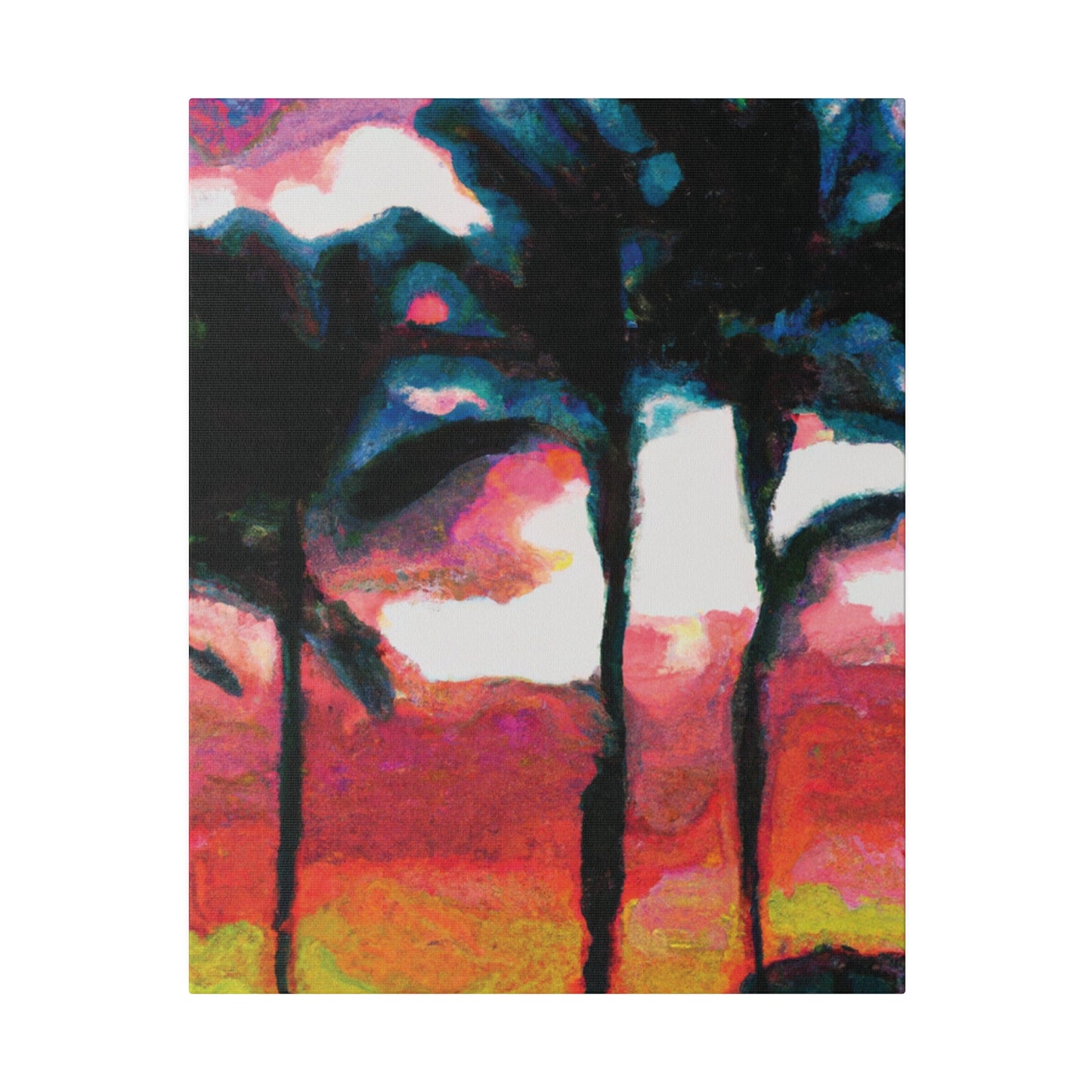 9677K - Miami Beach Sunset Painting Print | Miami | Beach | Sunset | Poster | Home Decor | Wall Art | Canvas