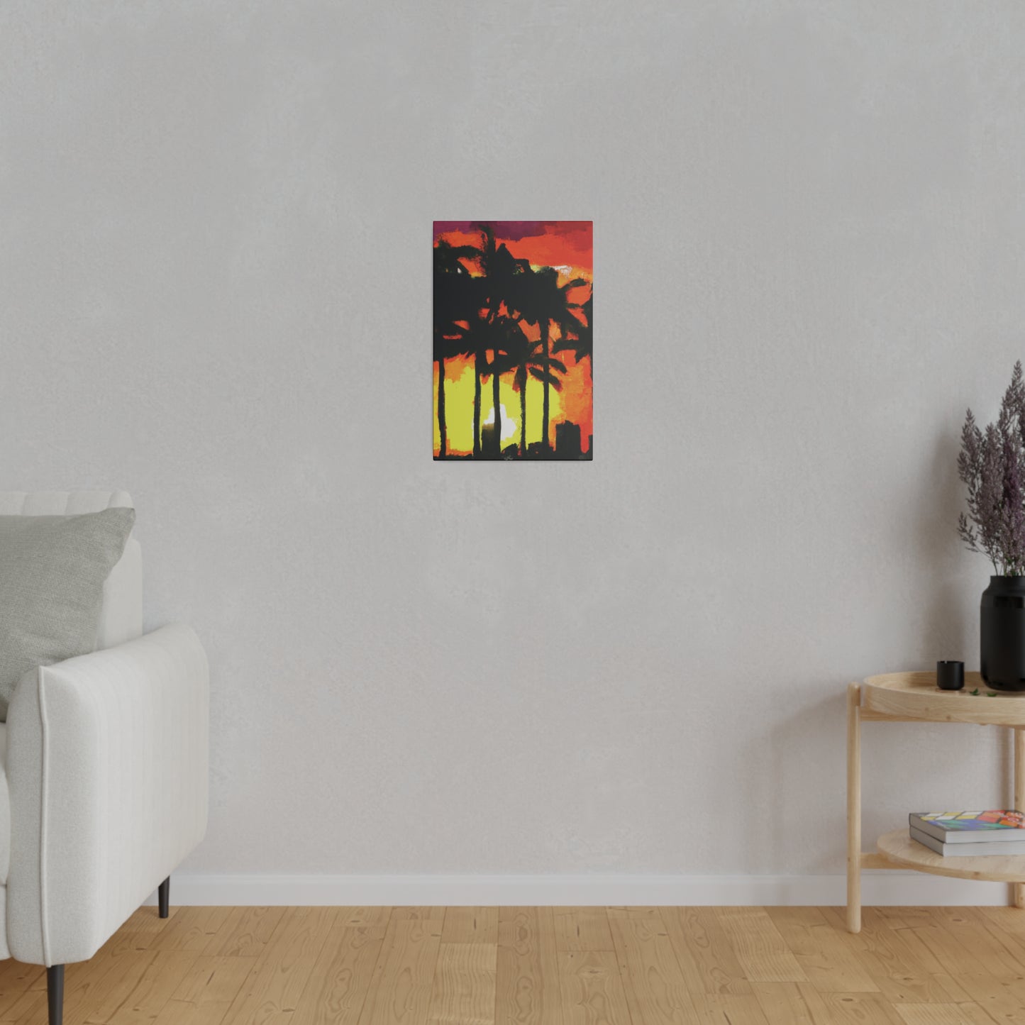 8291L - Miami Beach Sunset Painting Print | Miami | Beach | Sunset | Poster | Home Decor | Wall Art | Canvas
