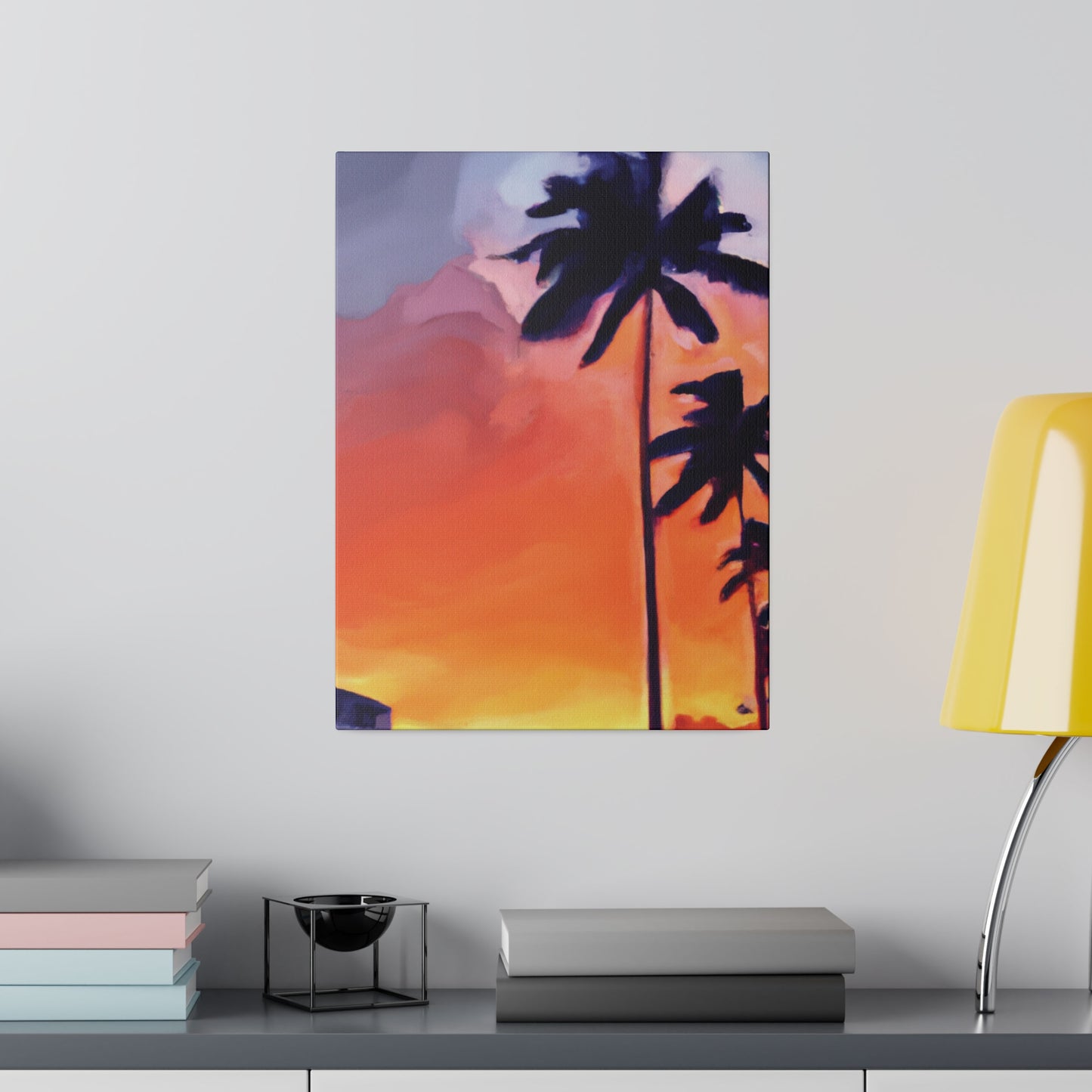 8625A - Miami Beach Sunset Painting Print | Miami | Beach | Sunset | Poster | Home Decor | Wall Art | Canvas