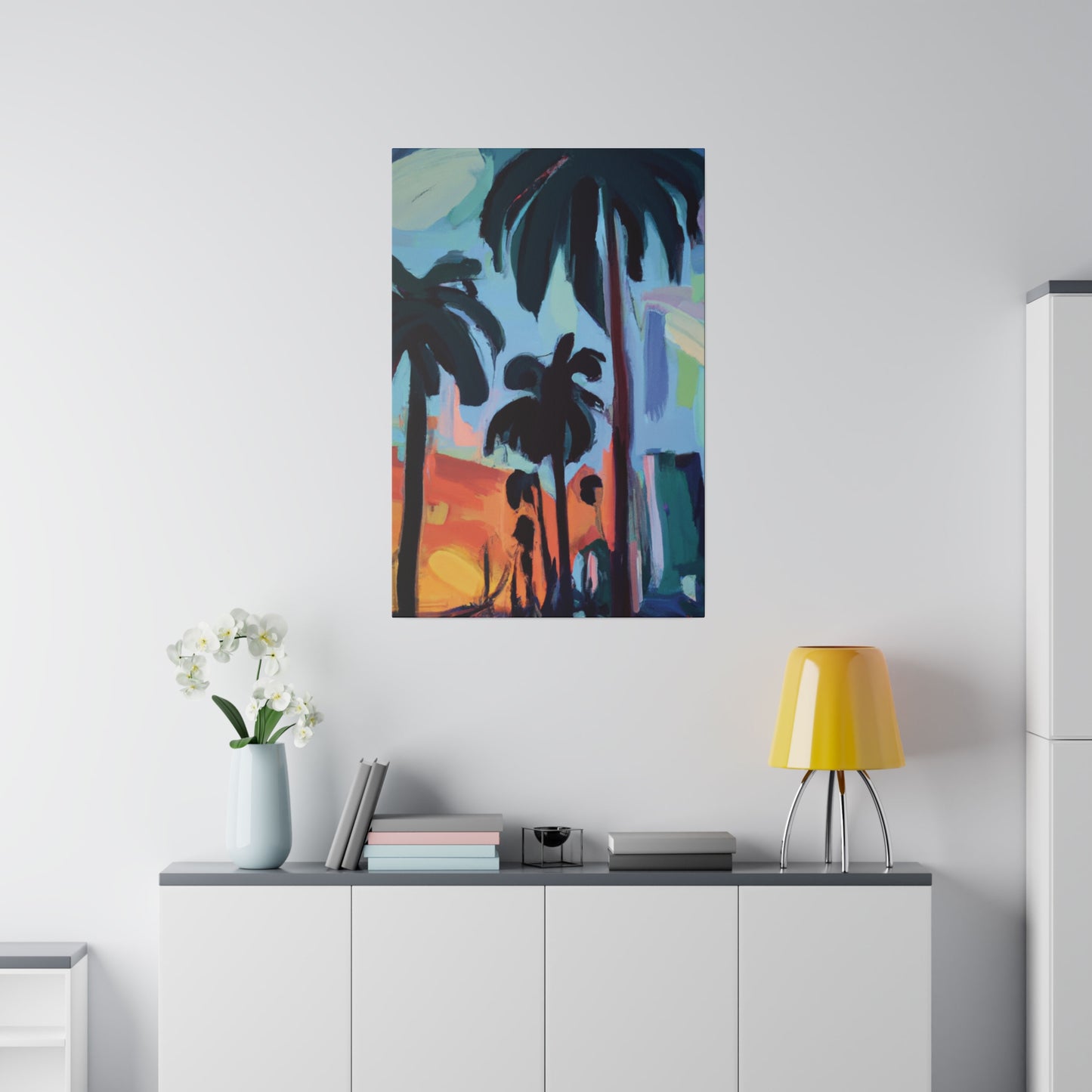 3524Z - Miami Beach Sunset Painting Print | Miami | Beach | Sunset | Poster | Home Decor | Wall Art | Canvas