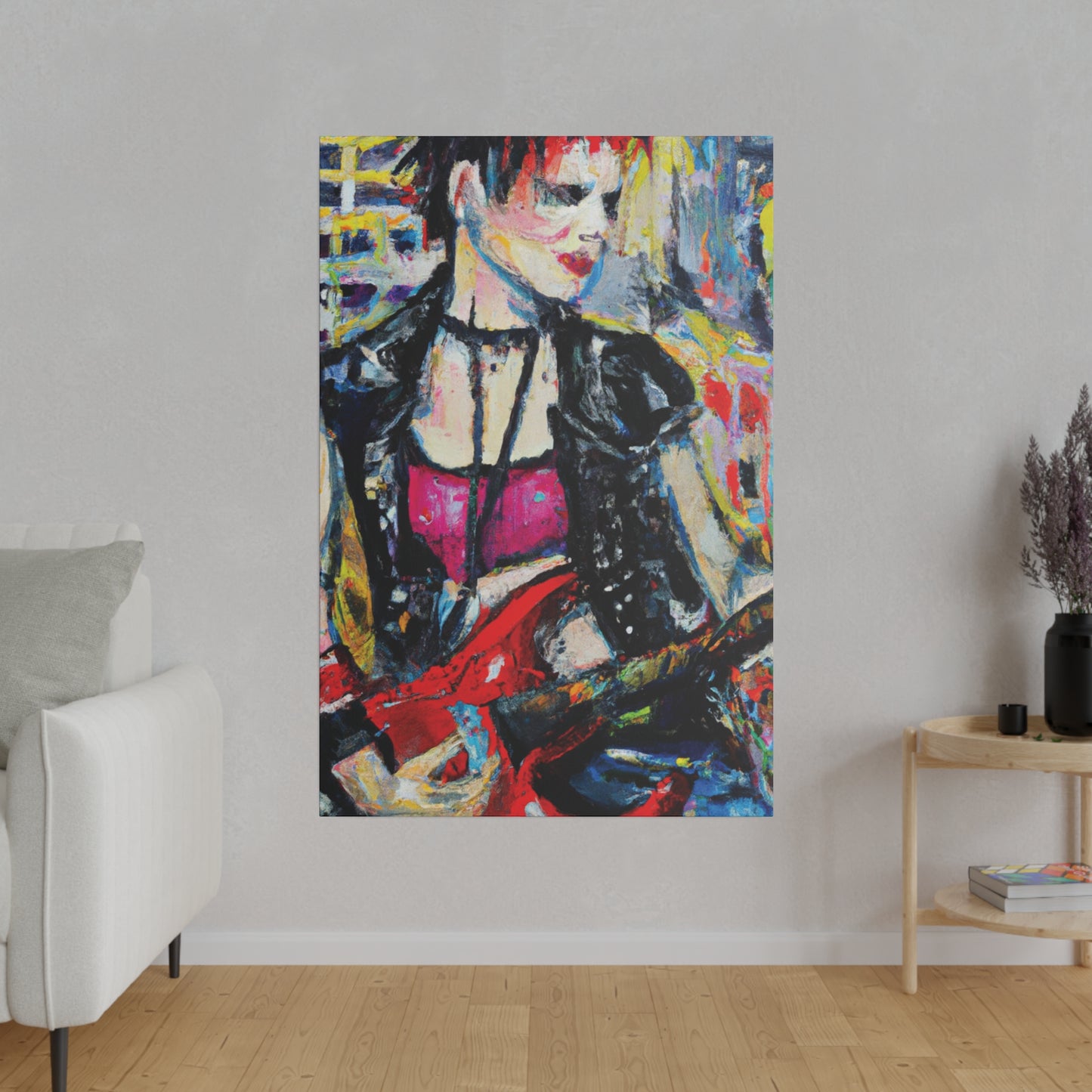 6167B - Rockstar Oil Painting Style Print | Poster | Home Decor | Wall Art | Music Art | Canvas