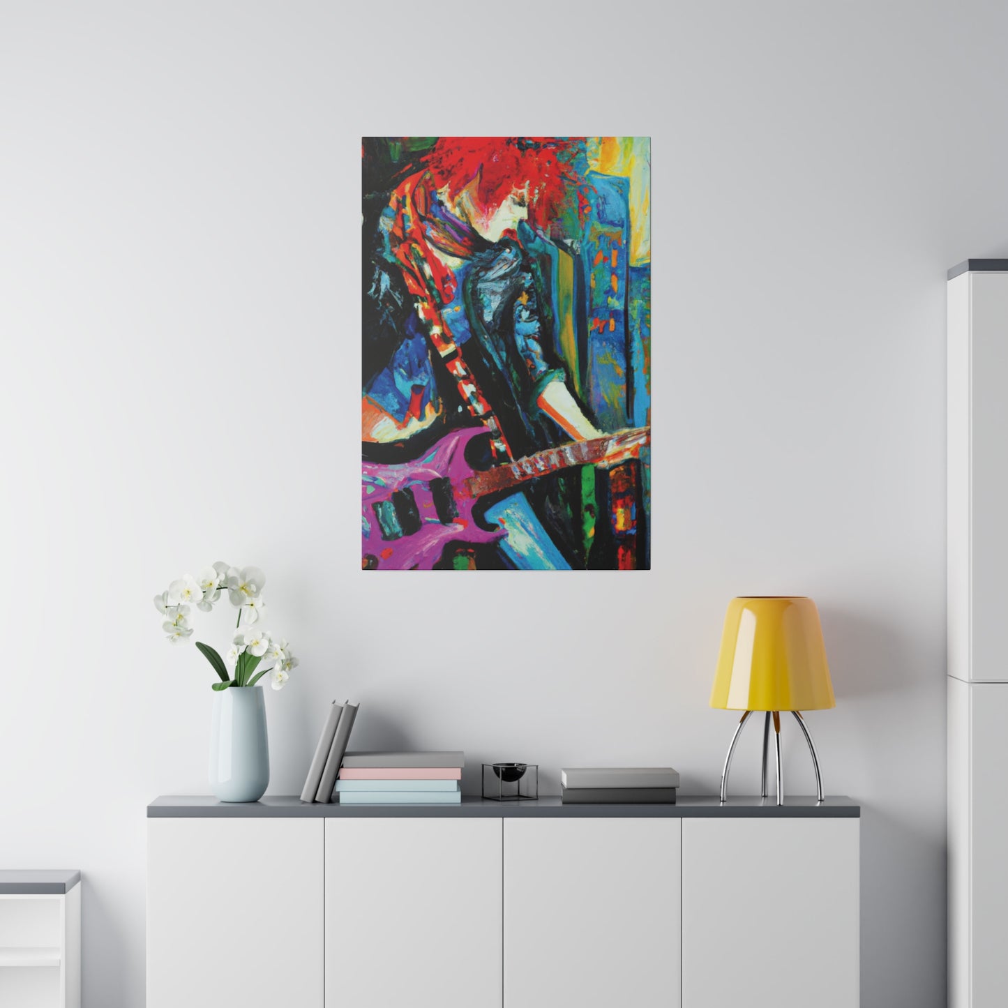 8461D - Rockstar Oil Painting Style Print | Poster | Home Decor | Wall Art | Music Art | Canvas