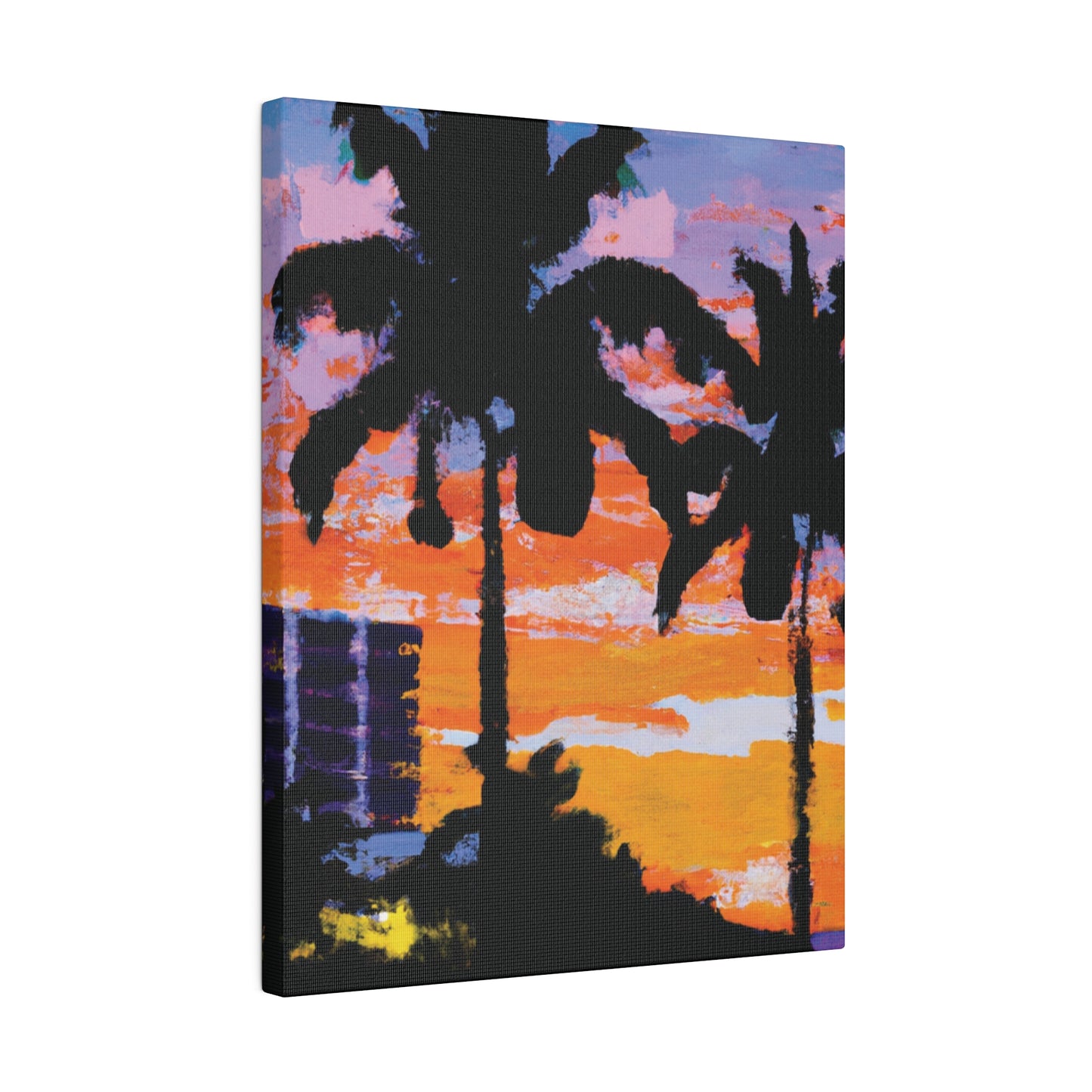 4756G - Miami Beach Sunset Painting Print | Miami | Beach | Sunset | Poster | Home Decor | Wall Art | Canvas
