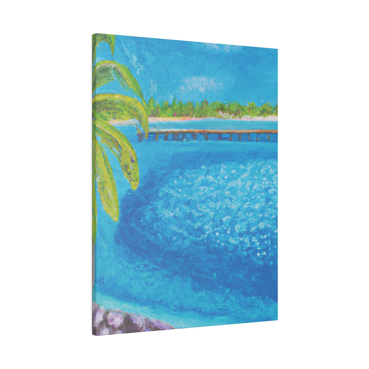 9462U - Bahamas Ocean Painting Print | Bahamas | Ocean | Beach | Poster | Home Decor | Wall Art | Canvas