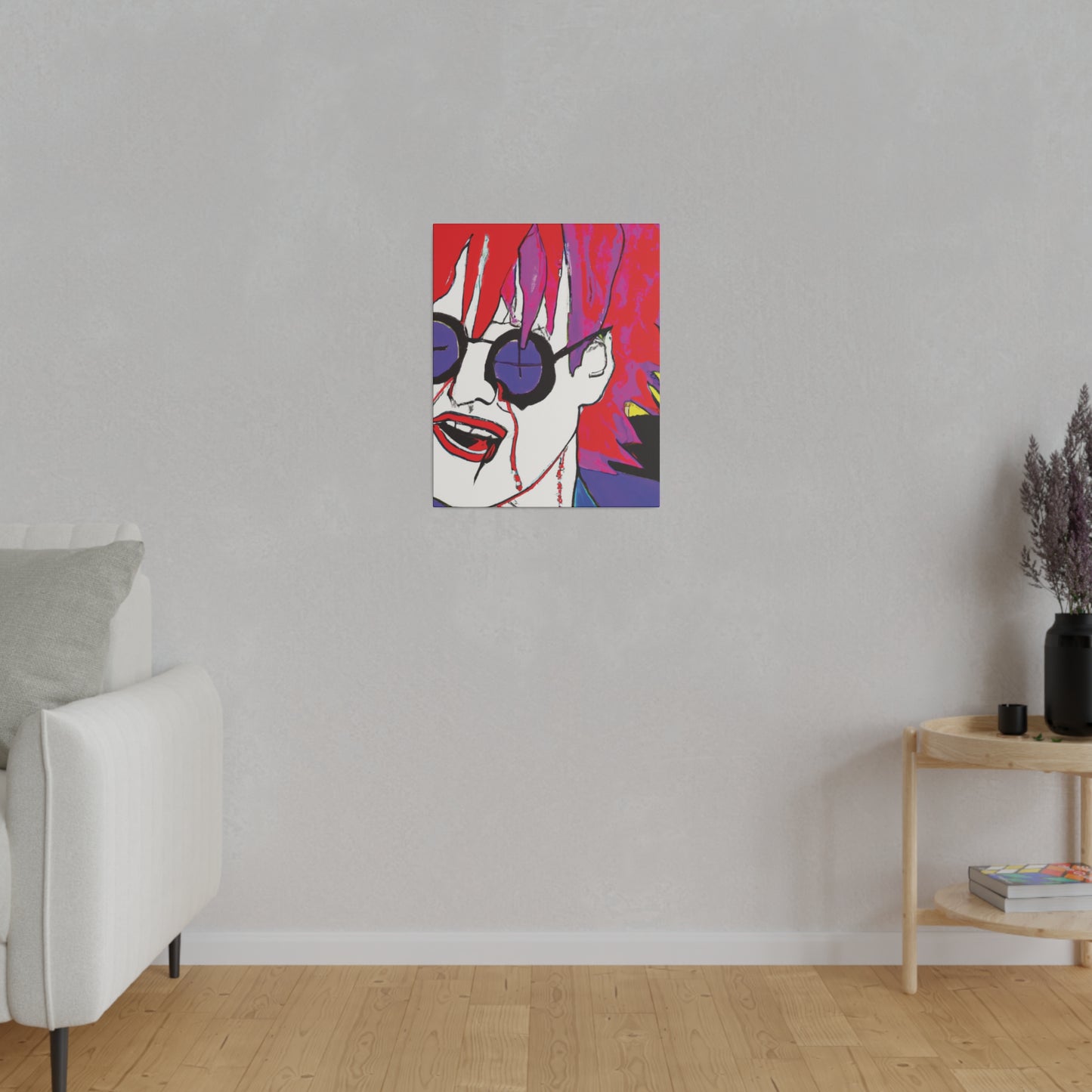 4014Q - Rockstar Painting Print | Face | Abstract | Poster | Home Decor | Wall Art | Music Art | Canvas