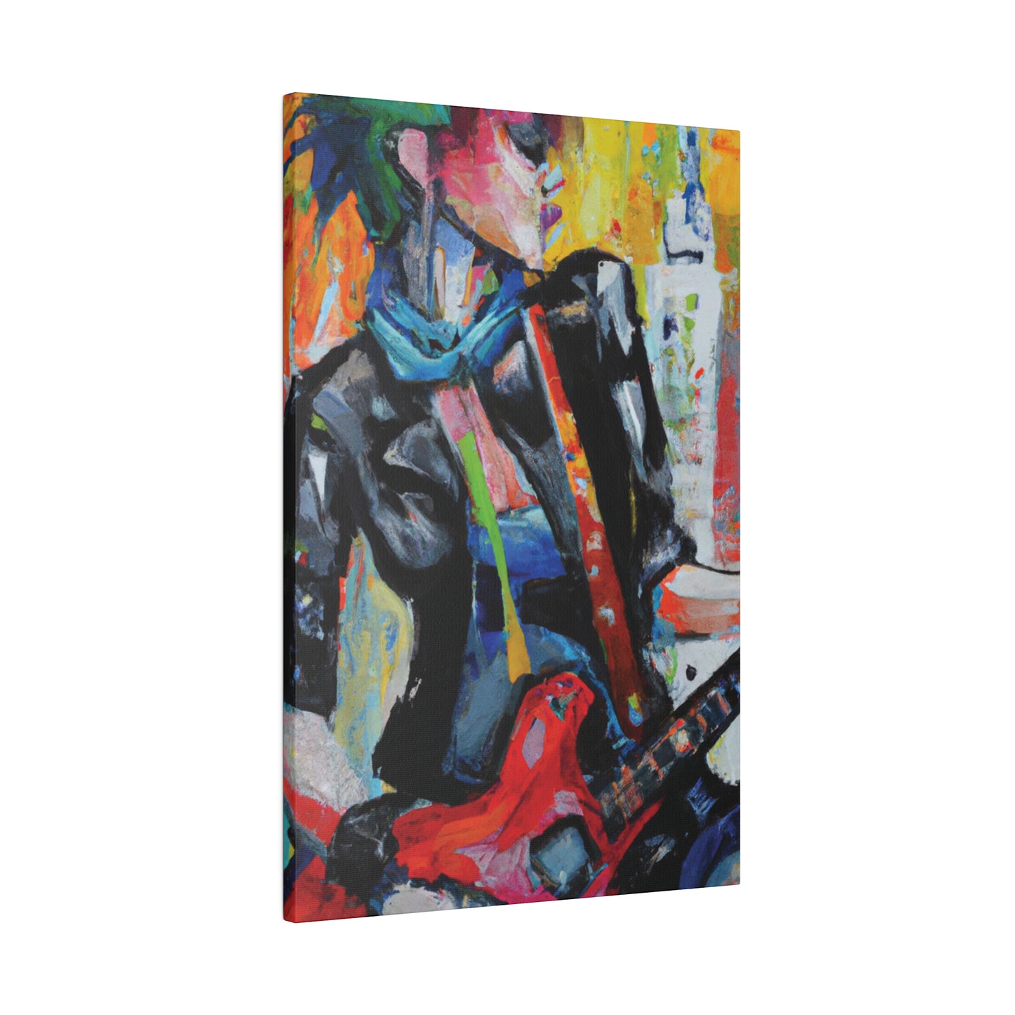 3614G - Rockstar Oil Painting Style Print | Poster | Home Decor | Wall Art | Music Art | Canvas