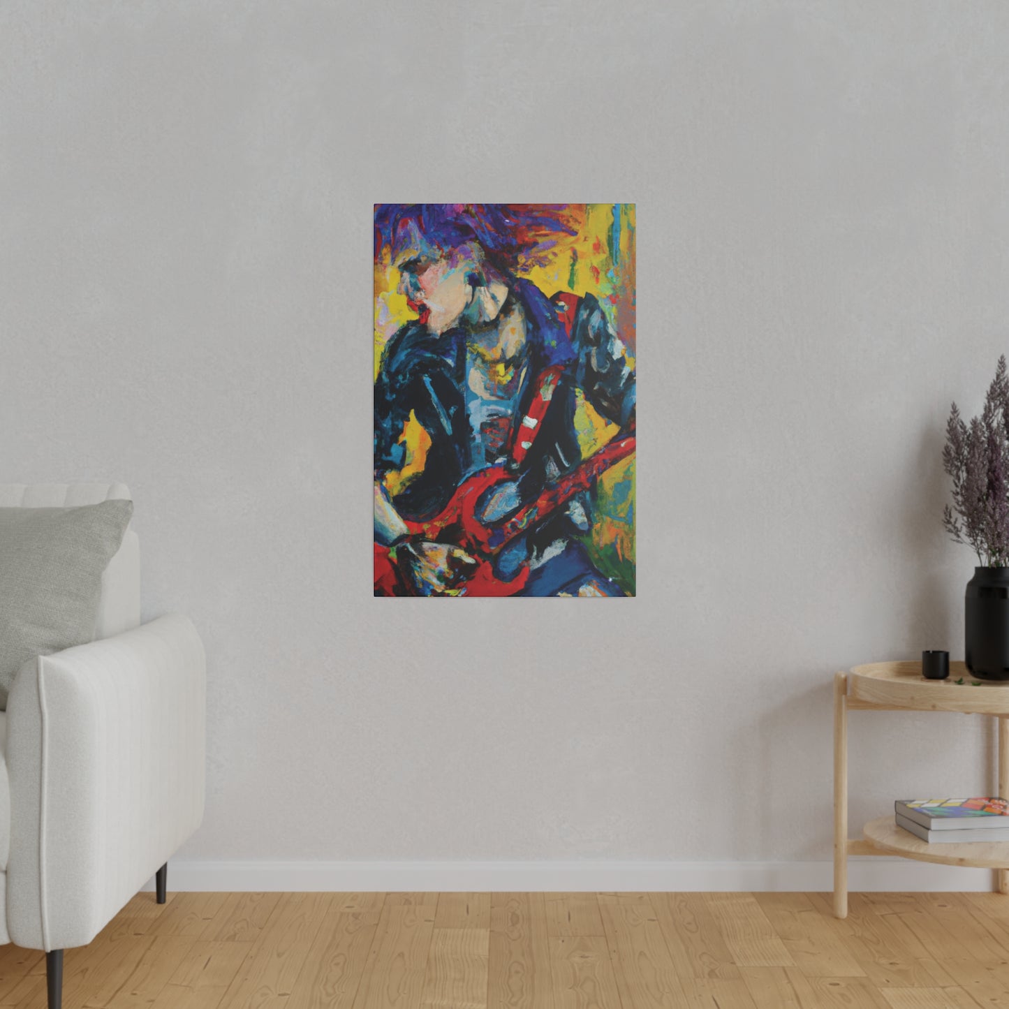 2249F - Rockstar Oil Painting Style Print | Poster | Home Decor | Wall Art | Music Art | Canvas