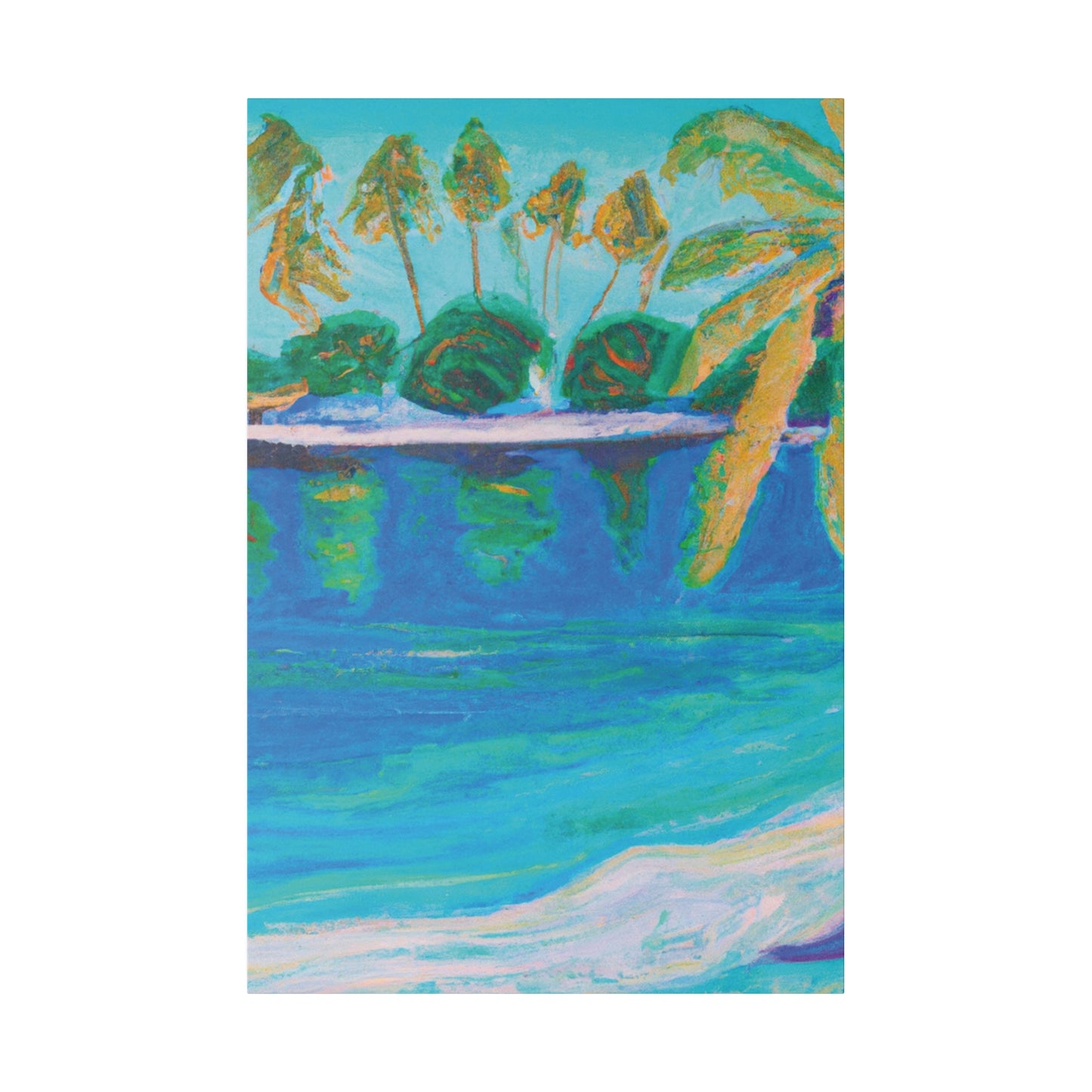 8975V - Bahamas Ocean Painting Print | Bahamas | Ocean | Beach | Poster | Home Decor | Wall Art | Canvas
