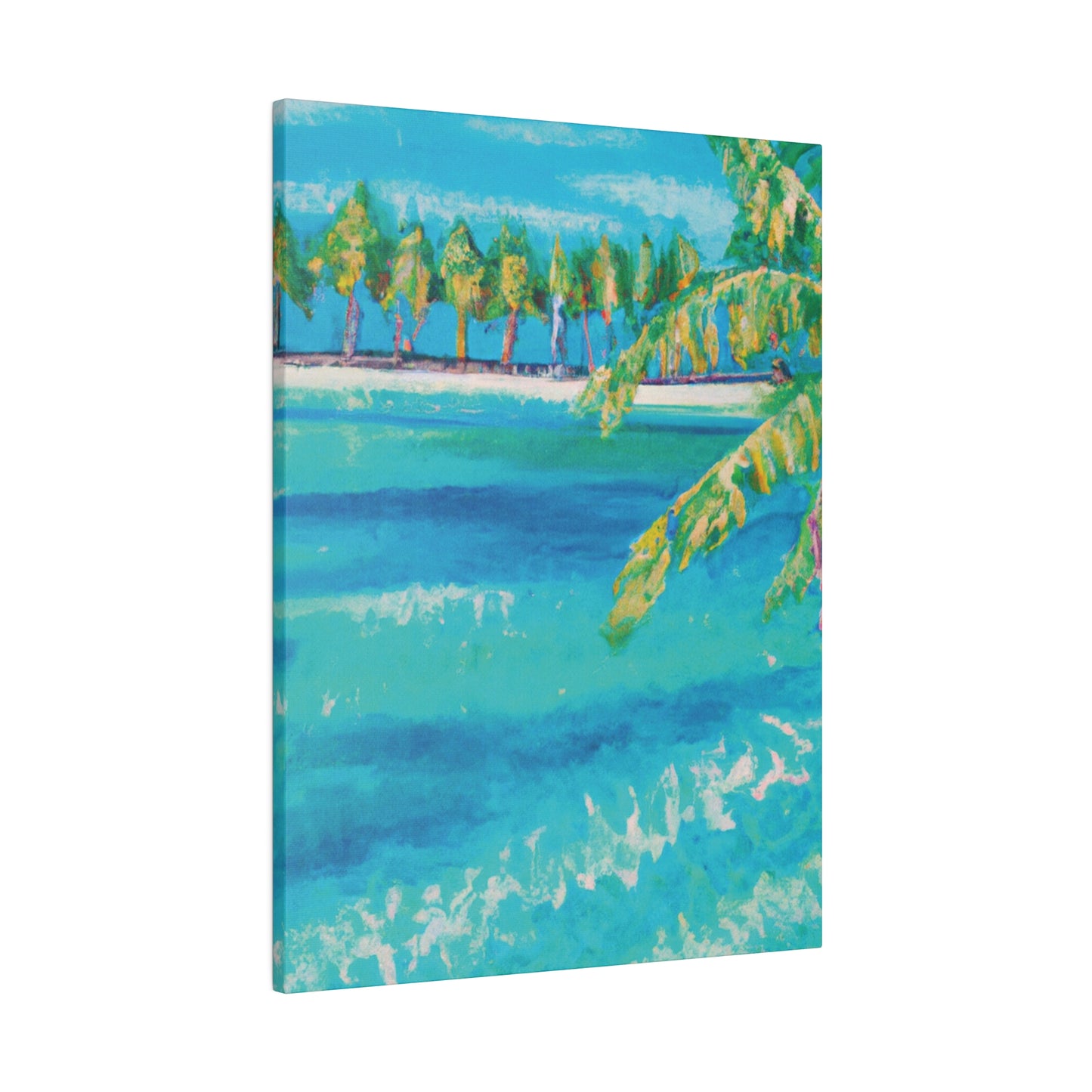 6000X - Bahamas Ocean Painting Print | Bahamas | Ocean | Beach | Poster | Home Decor | Wall Art | Canvas