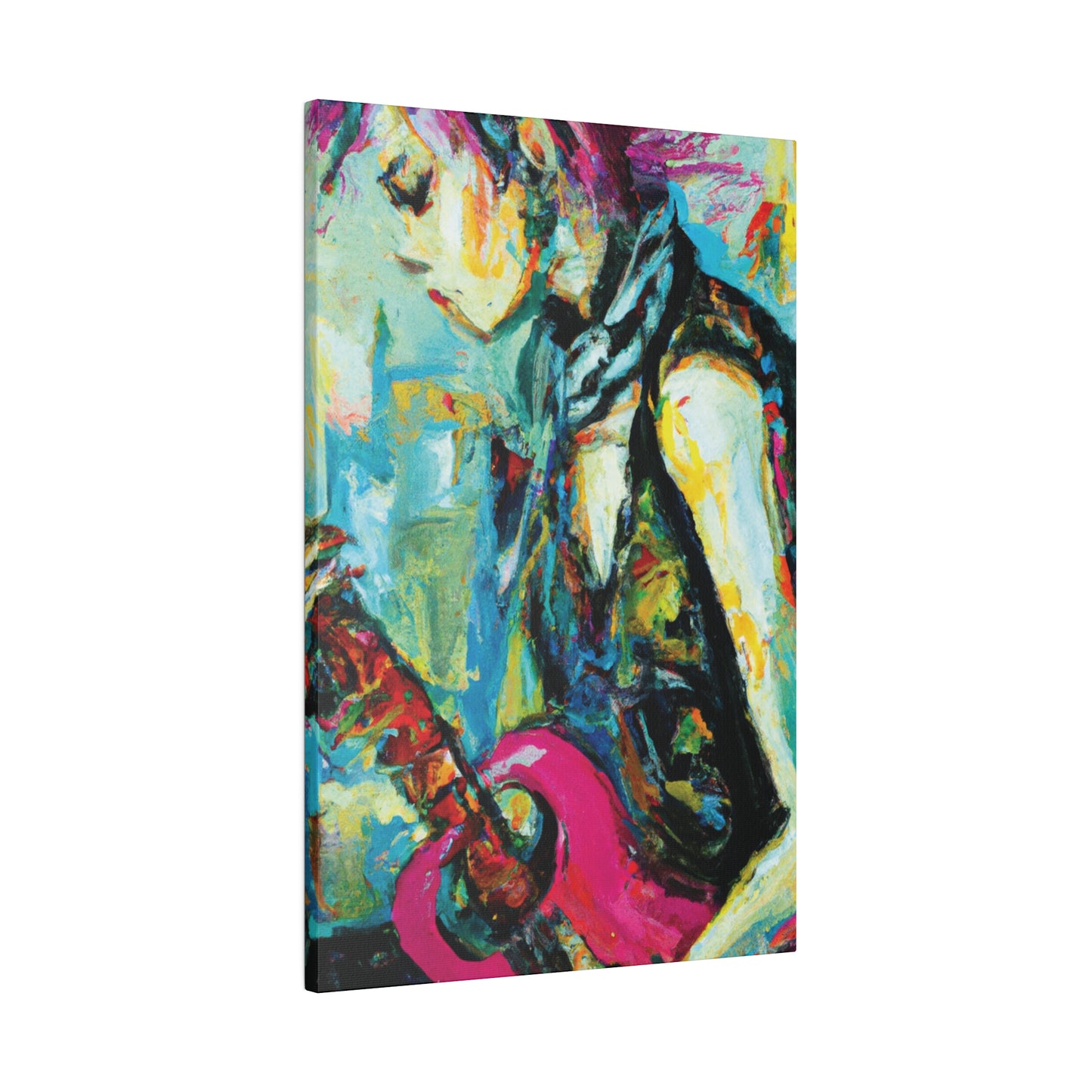 4727S - Rockstar Oil Painting Style Print | Poster | Home Decor | Wall Art | Music Art | Canvas