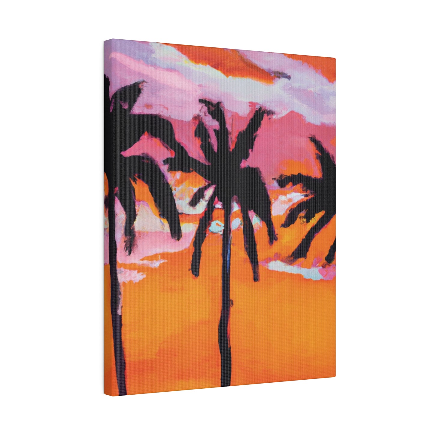 4491U - Miami Beach Sunset Painting Print | Miami | Beach | Sunset | Poster | Home Decor | Wall Art | Canvas