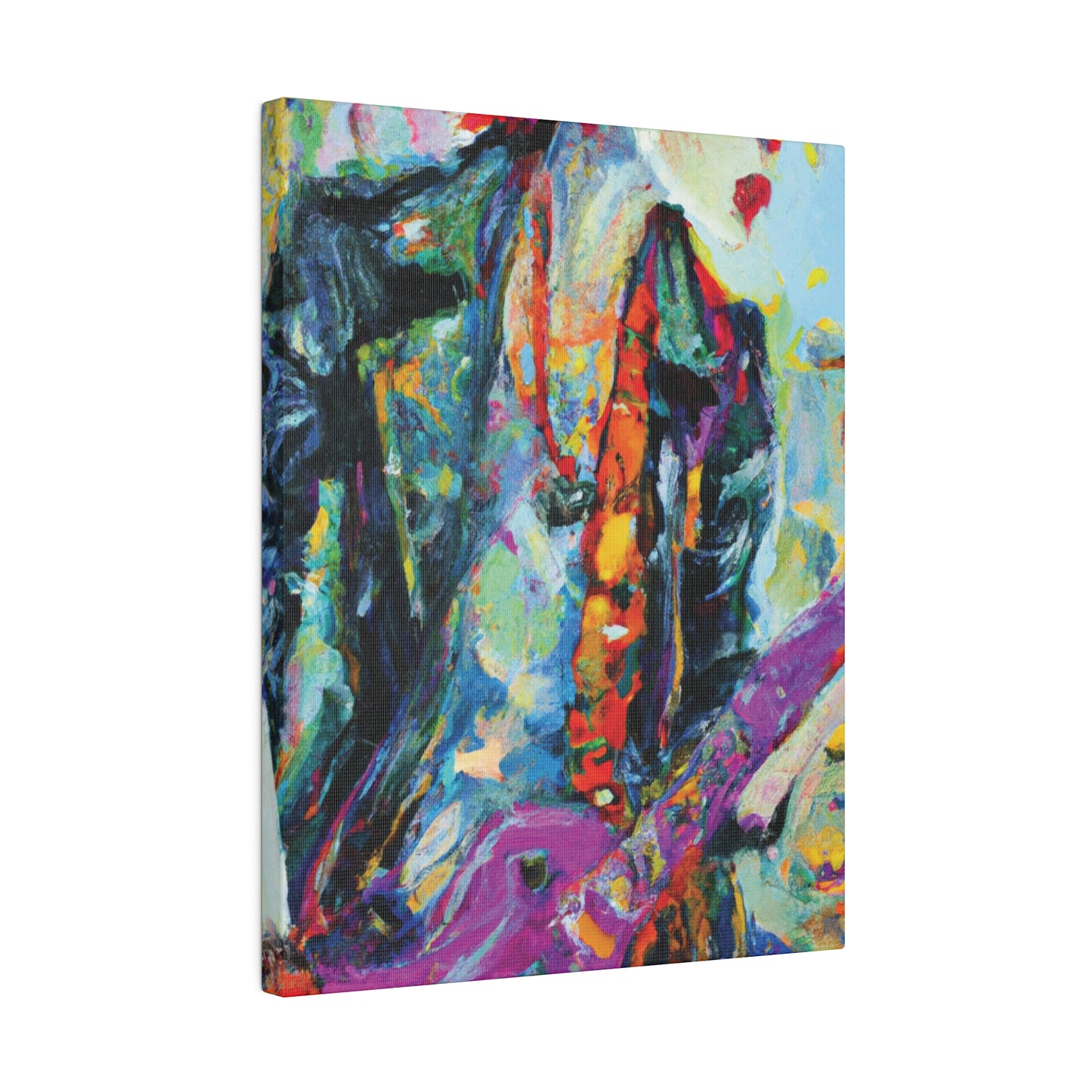 9351Q - Rockstar Oil Painting Style Print | Poster | Home Decor | Wall Art | Music Art | Canvas