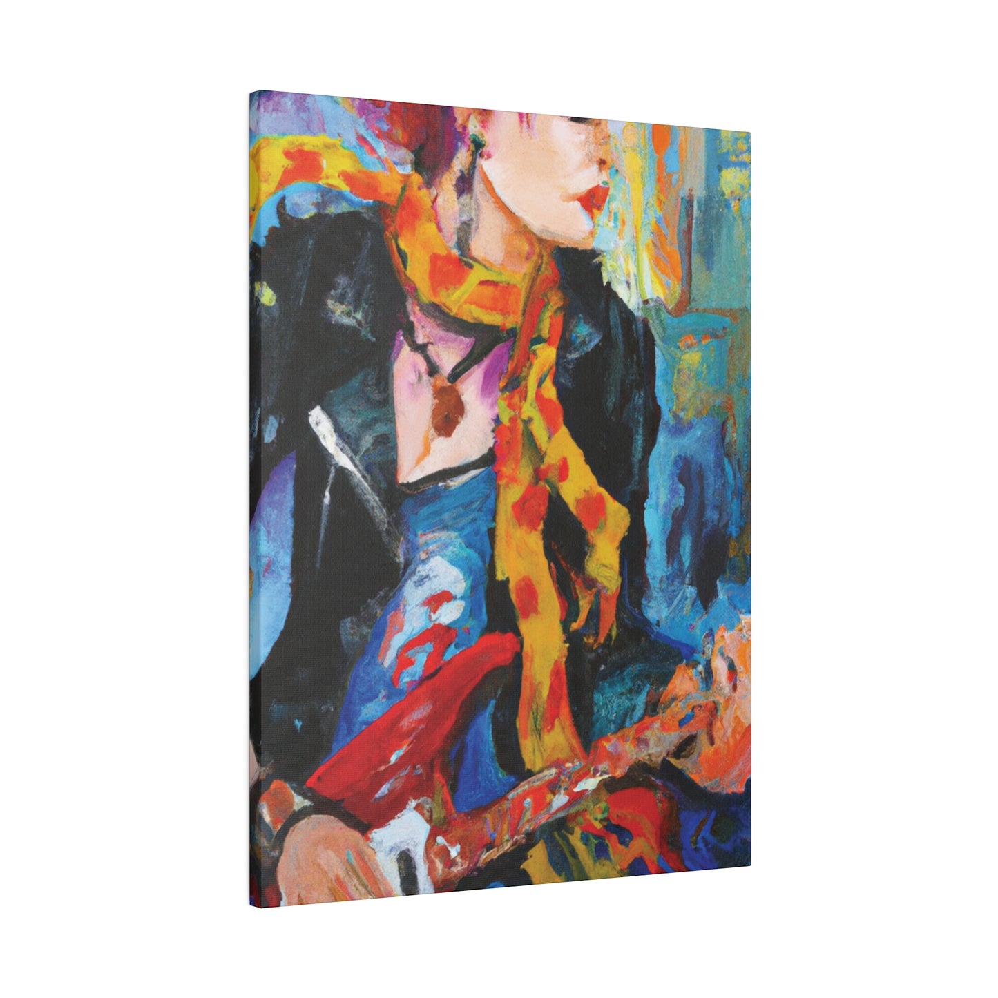 6234X - Rockstar Oil Painting Style Print | Poster | Home Decor | Wall Art | Music Art | Canvas