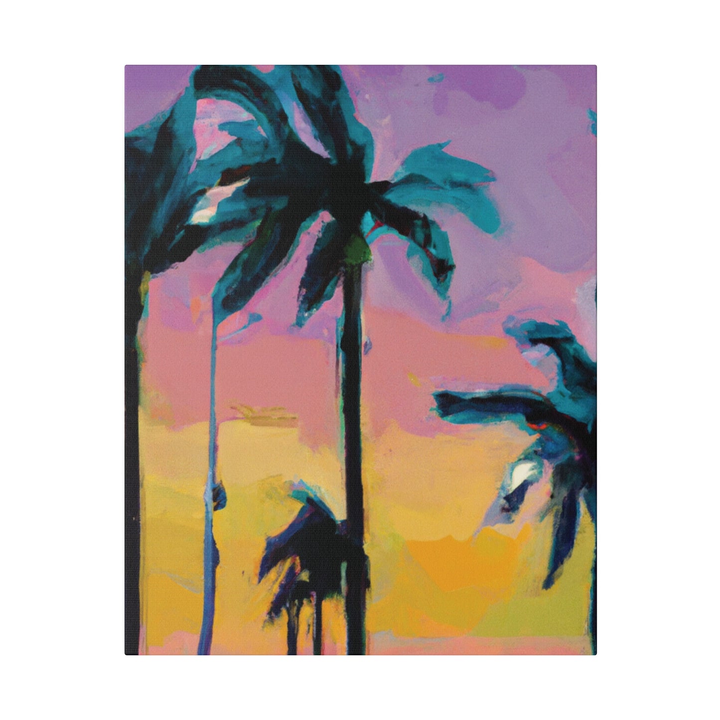 510K - Miami Beach Sunset Painting Print | Miami | Beach | Sunset | Poster | Home Decor | Wall Art | Canvas