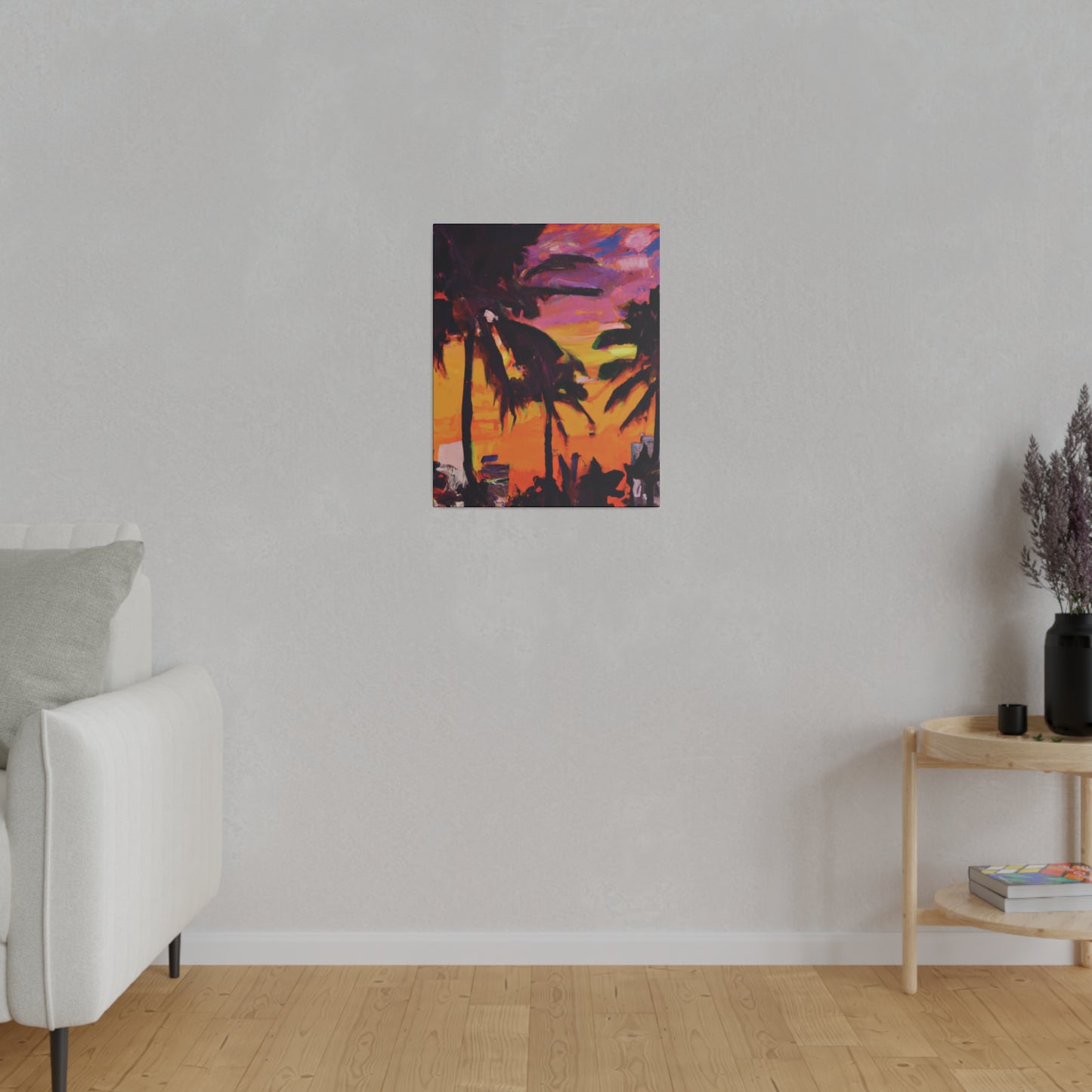 8409A - Miami Beach Sunset Painting Print | Miami | Beach | Sunset | Poster | Home Decor | Wall Art | Canvas