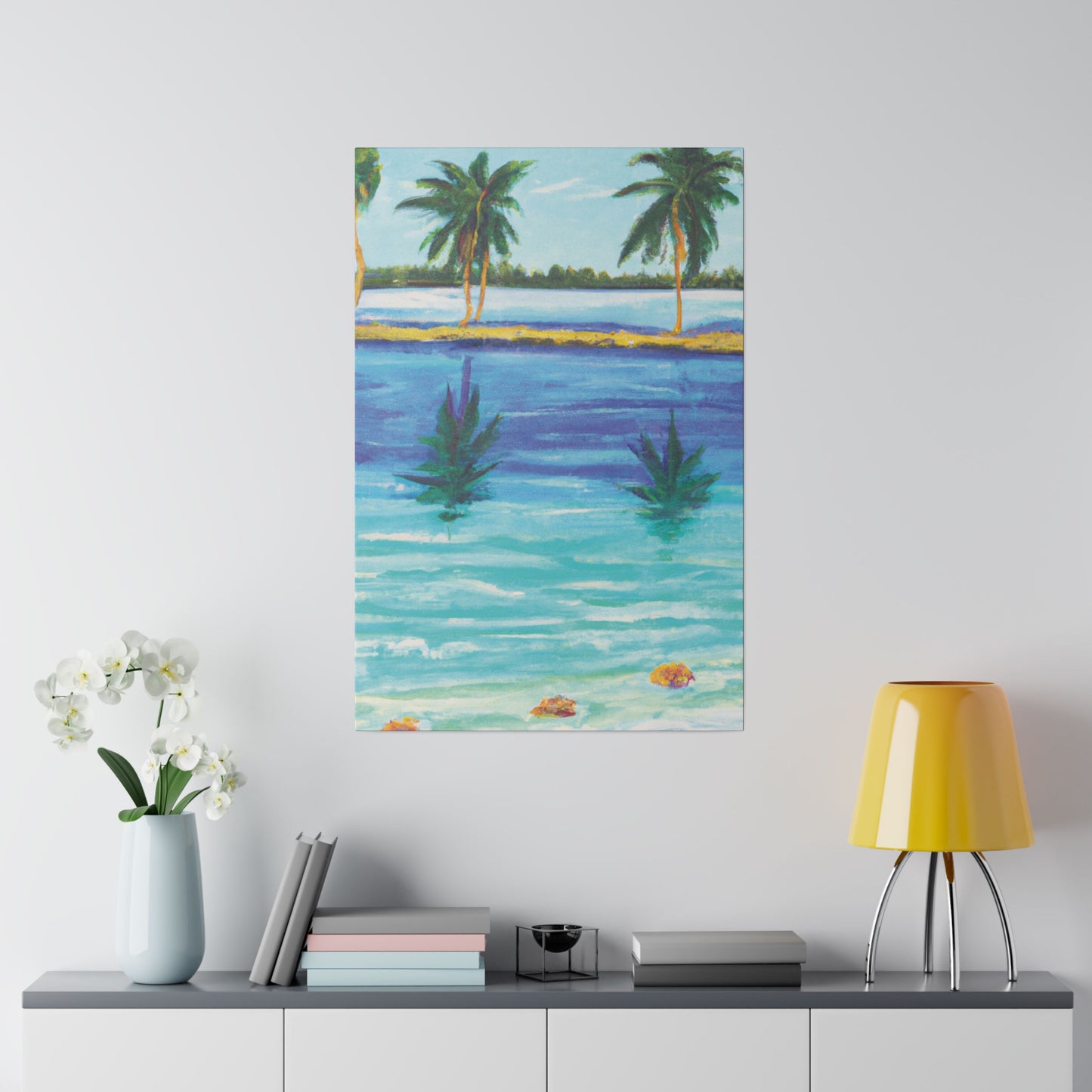 9768P - Bahamas Ocean Painting Print | Bahamas | Ocean | Beach | Poster | Home Decor | Wall Art | Canvas