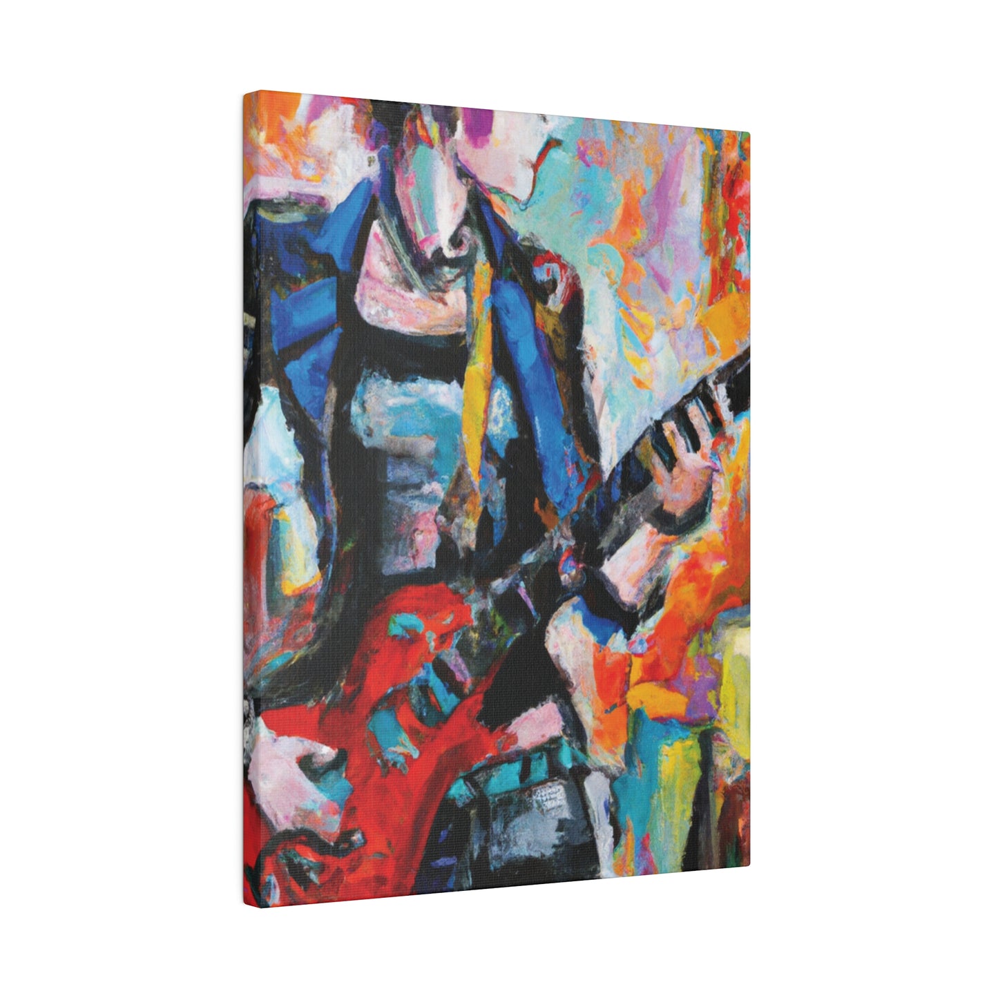 3278V - Rockstar Oil Painting Style Print | Poster | Home Decor | Wall Art | Music Art | Canvas