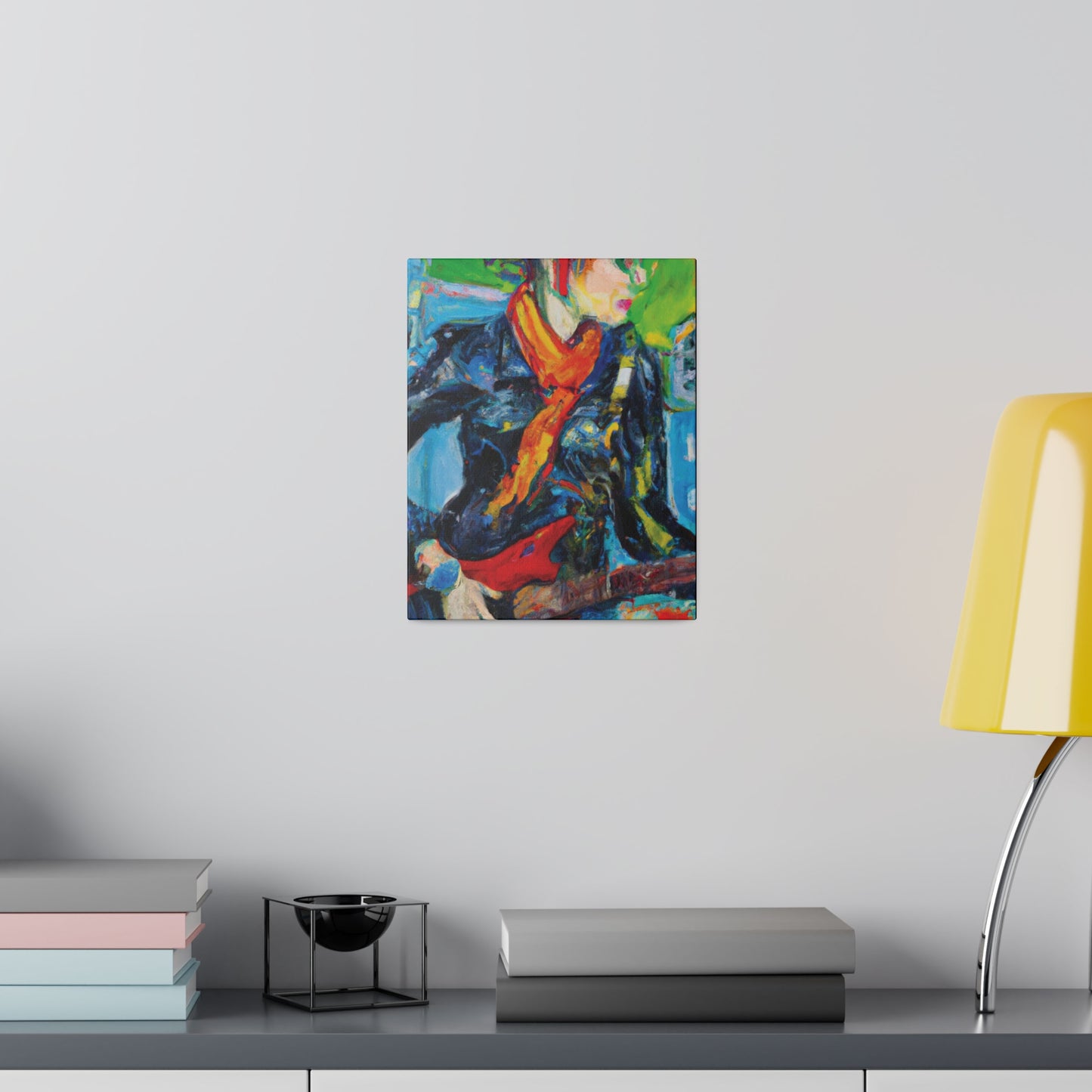 935O - Rockstar Oil Painting Style Print | Poster | Home Decor | Wall Art | Music Art | Canvas