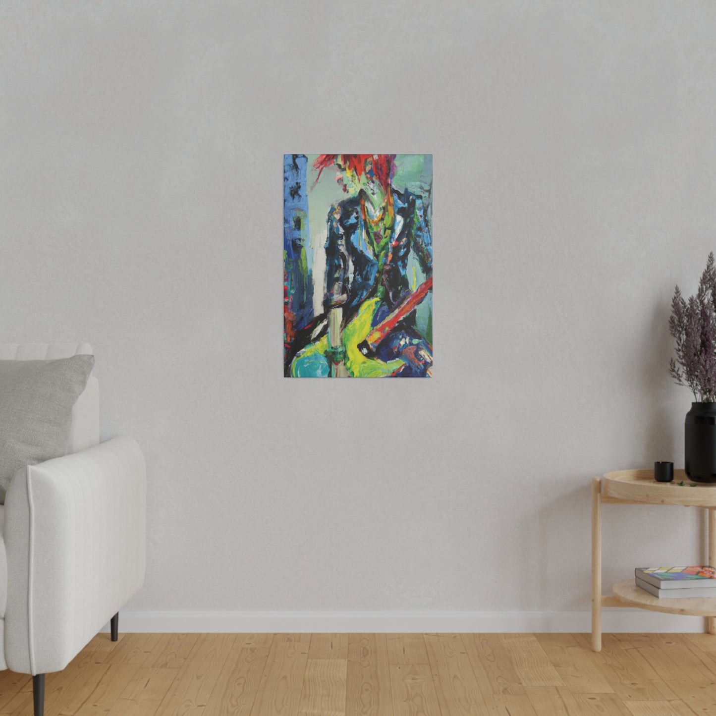 5111Y - Rockstar Oil Painting Style Print | Poster | Home Decor | Wall Art | Music Art | Canvas