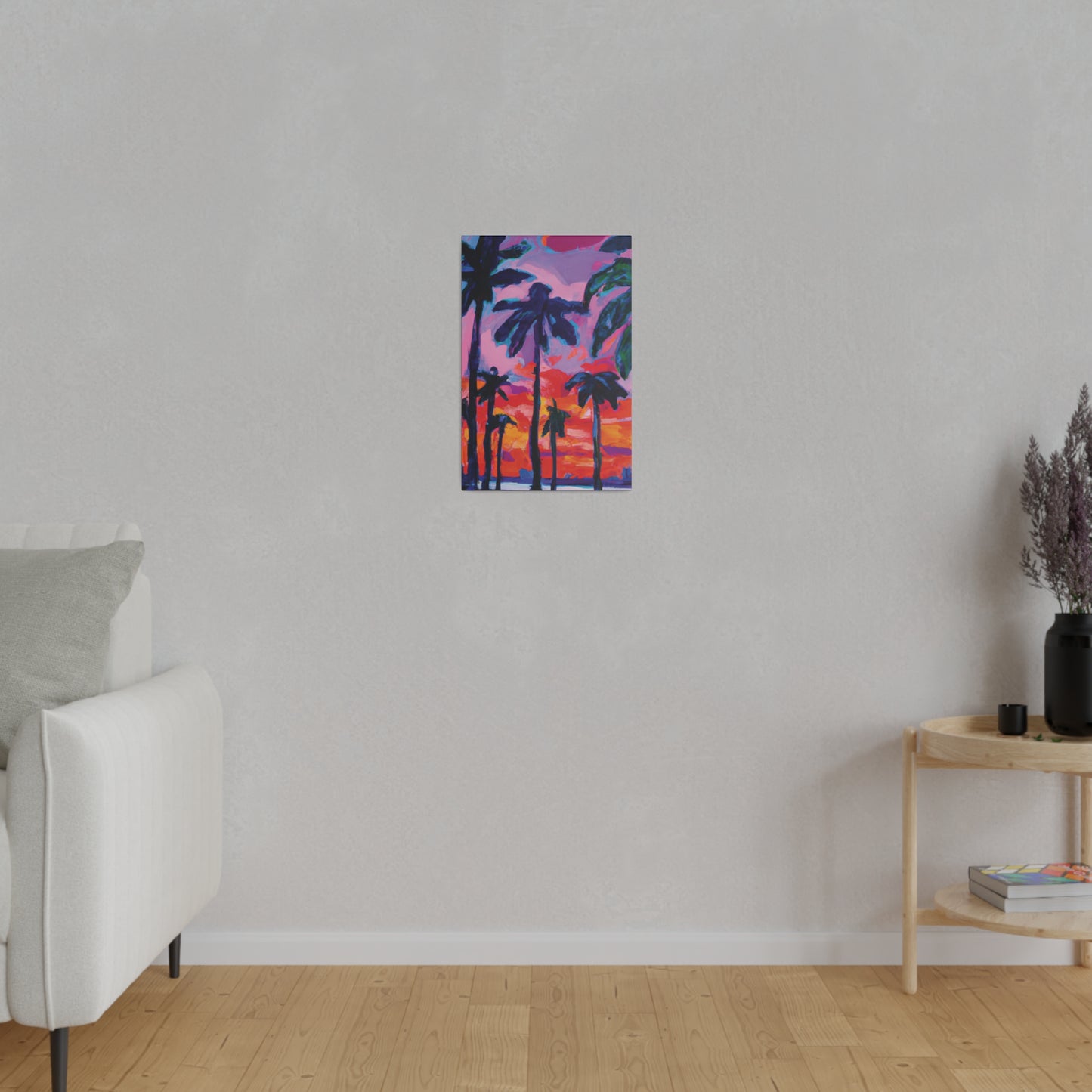 4754Q - Miami Beach Sunset Painting Print | Miami | Beach | Sunset | Poster | Home Decor | Wall Art | Canvas