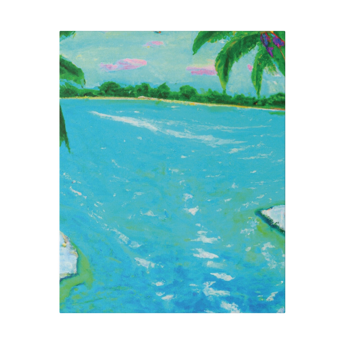 6527F - Bahamas Ocean Painting Print | Bahamas | Ocean | Beach | Poster | Home Decor | Wall Art | Canvas
